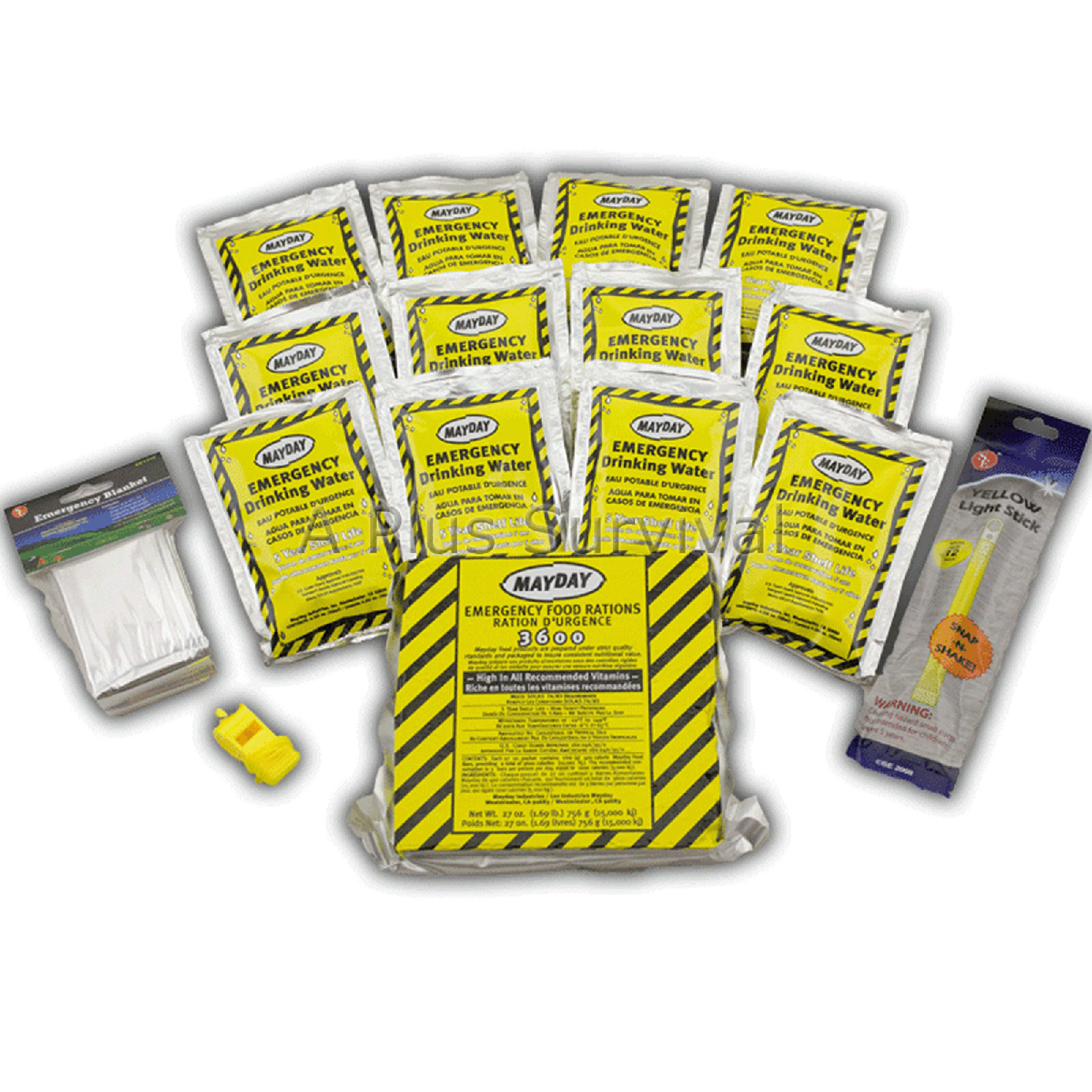 1 Person 3 Day Emergency Car Office Work School Bug Out Bag Camping Survival Kit