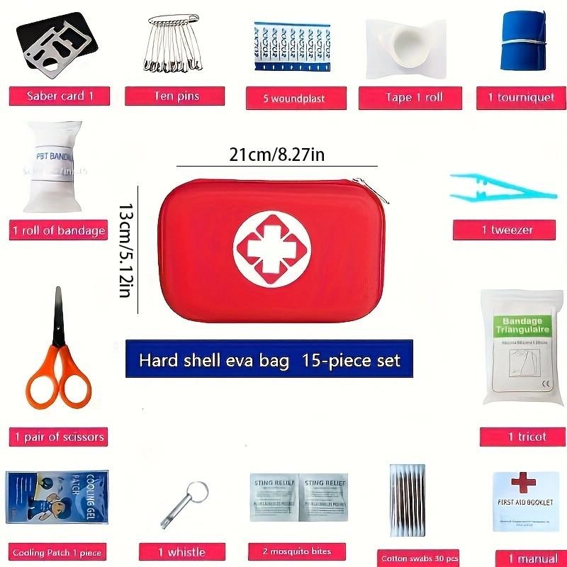 Portable First Aid Kit Small/large for Camping Hiking Hunting Emergency Use