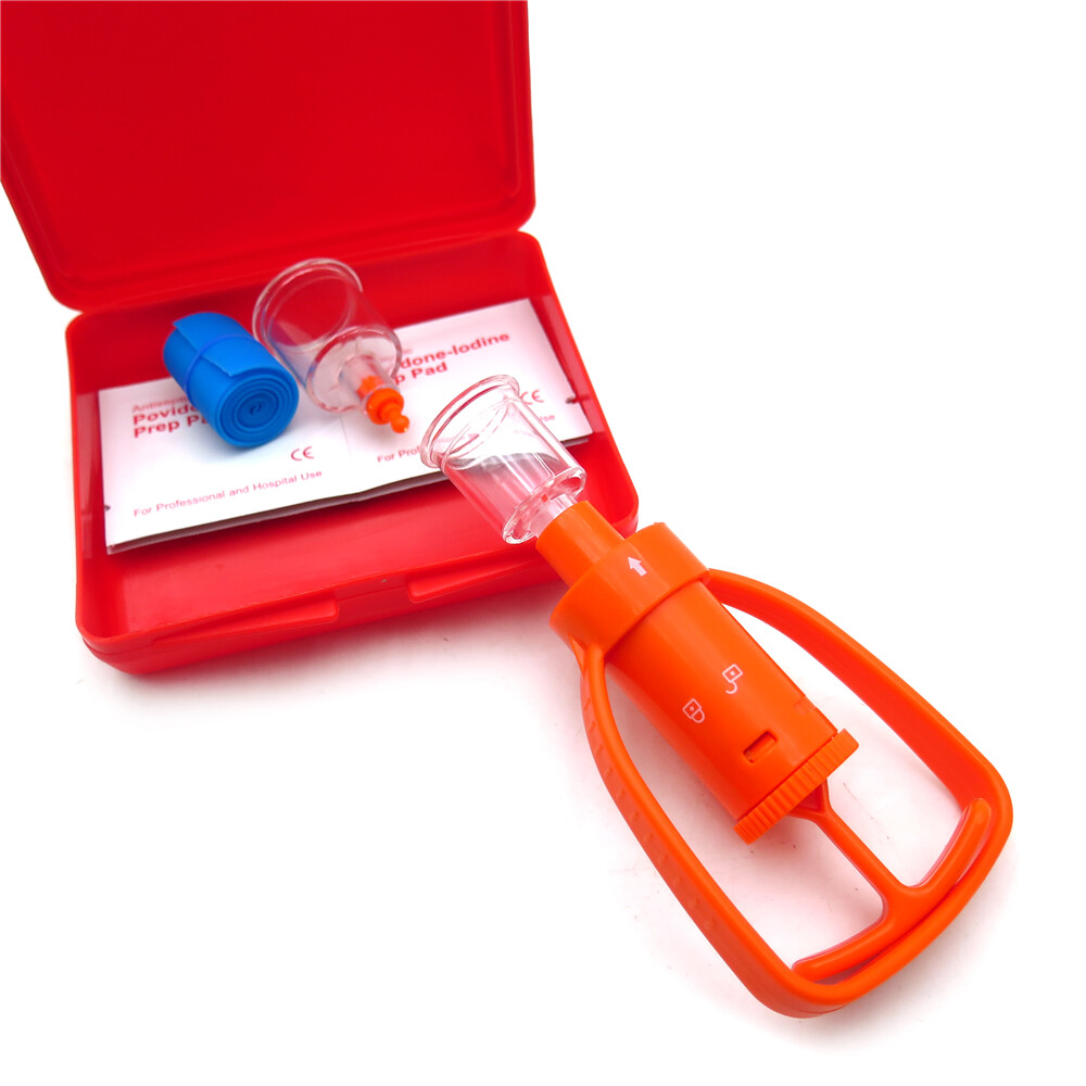 Outdoor Emergency Venom Extractor Pump First Aid Safety Snake Bite Tool Kit
