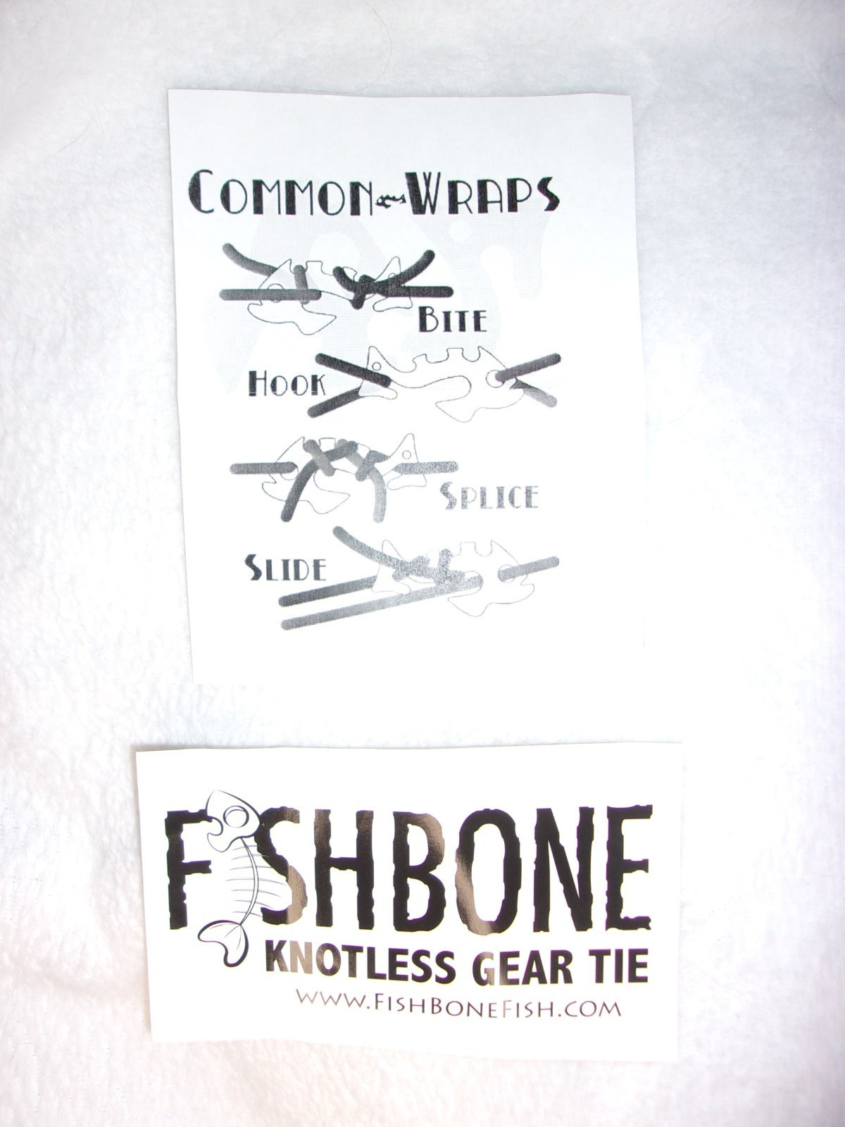Fish Bone Knotless Rope Tie – Piranha – SEALED NEW IN PACKAGE teal