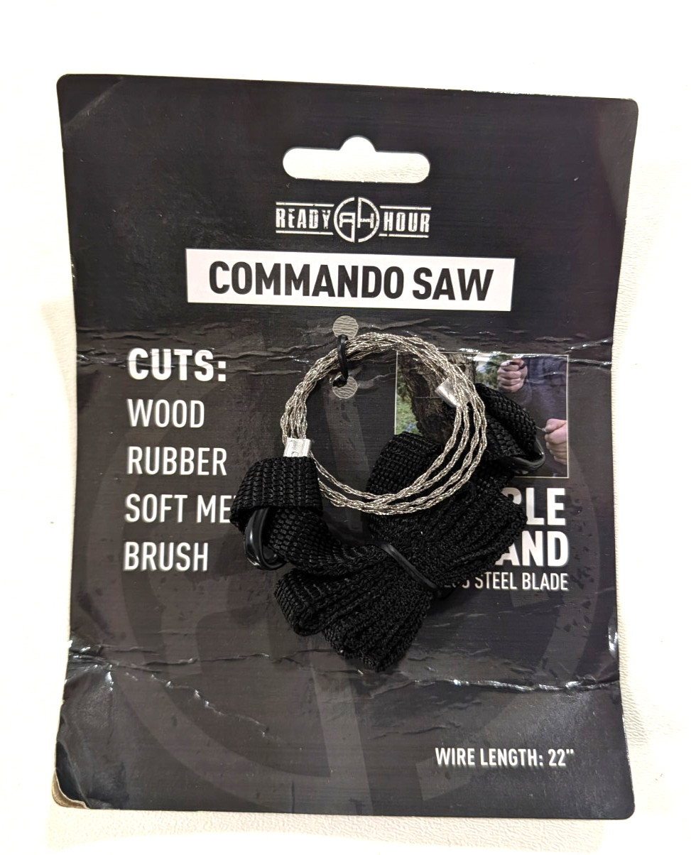 Ready Hour Commando Saw 22″ Durable 8-Strand Stainless Steel Blade – NEW