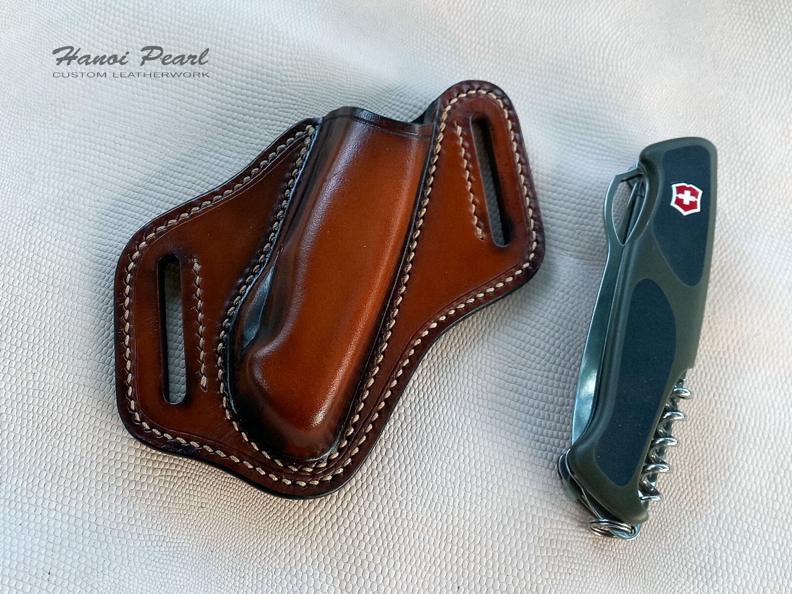 Custom Leather Sheath for Victorinox / Wenger RangerGrip 78, 79, 178, 179