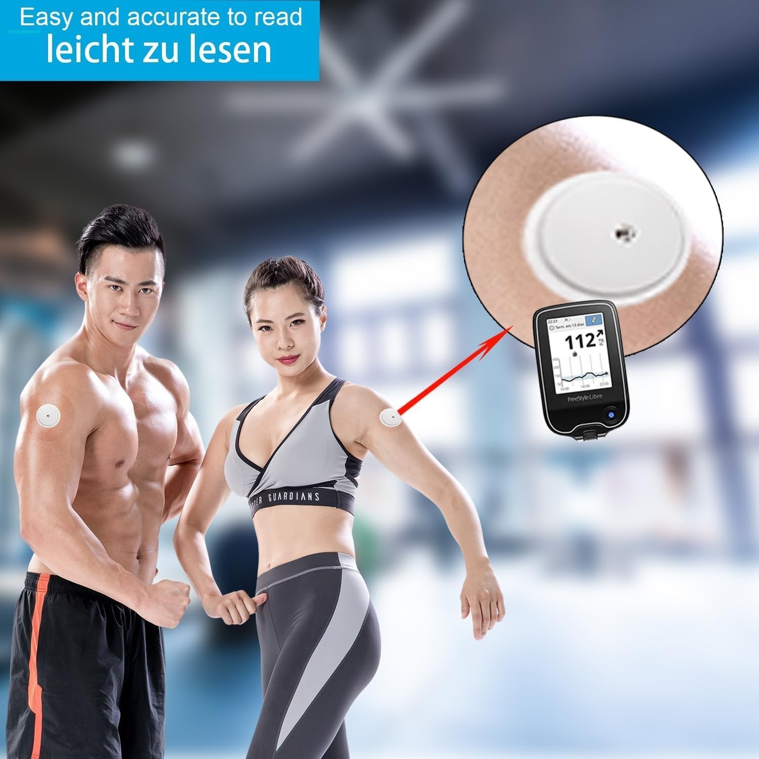 20 Adhesive Patches for Freestyle Libre 2 – Secure, Waterproof Sensor Protection