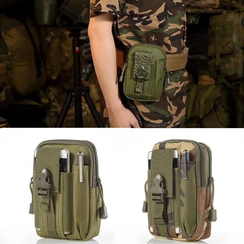 Outdoor Survival Tool Kit Military Pouch Oxford Pack Multiple Pockets Military W