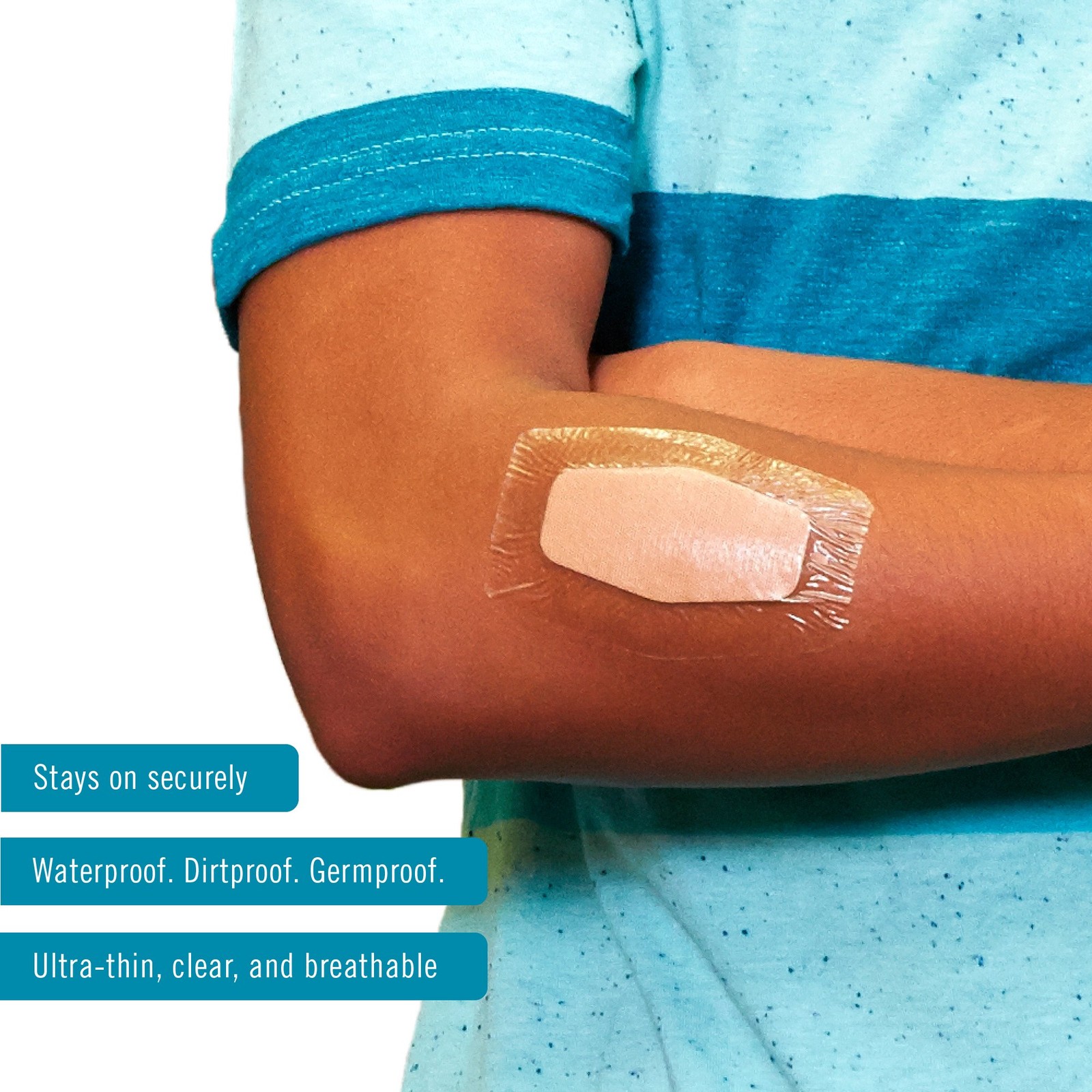 3M Nexcare Waterproof Sheer Plastic Adhesive Bandage 2-3/8 X 3½ Inch 8 per Box