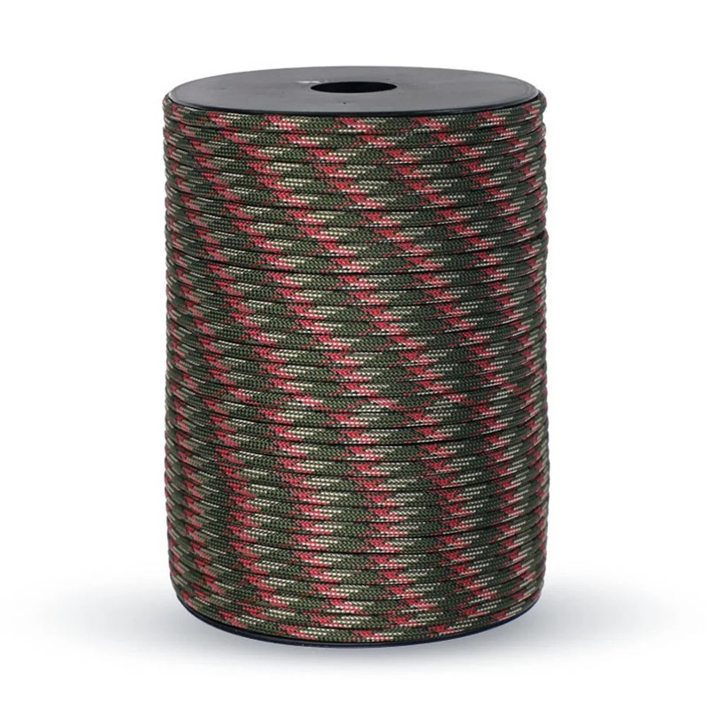 100M 550 Military Standard 9-Core Paracord Rope 4mm Outdoor Parachute Cord Survi
