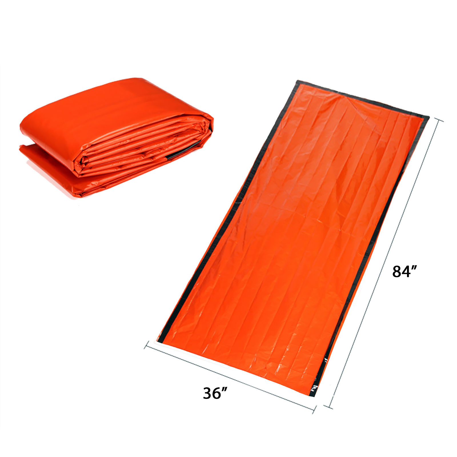 Sleeping Bag Emergency Aluminium Camping Outdoor Survival 84″x 36″ Mylar Duty