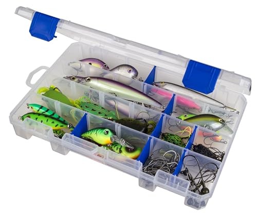 Flambeau Outdoors 4007 Tuff Tainer Fishing Tackle 11″ x 7.25″ x 1.75″, Clear