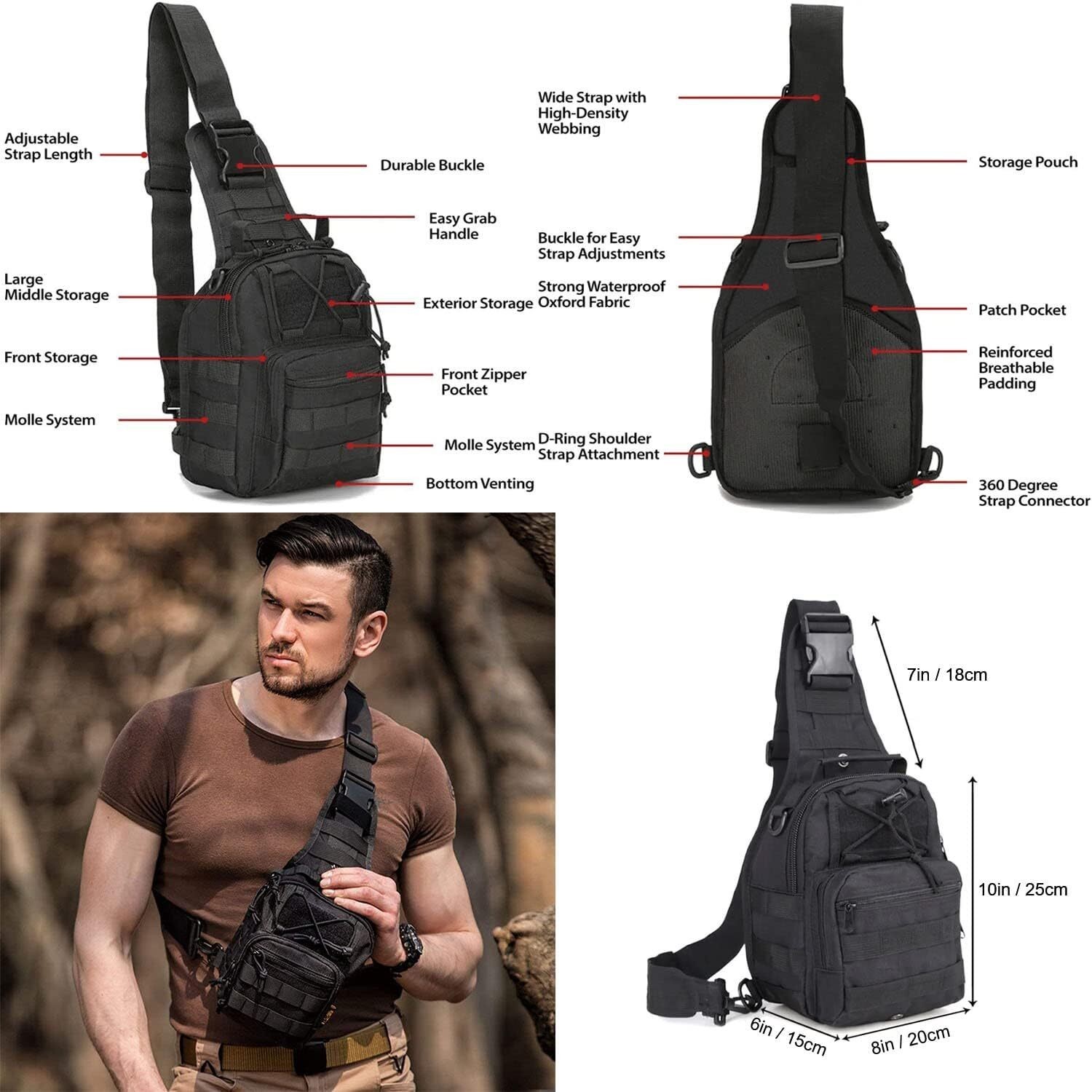 Emergency Survival Kit with First Aid Tools Camping Gear Shelter Headlamp Shovel