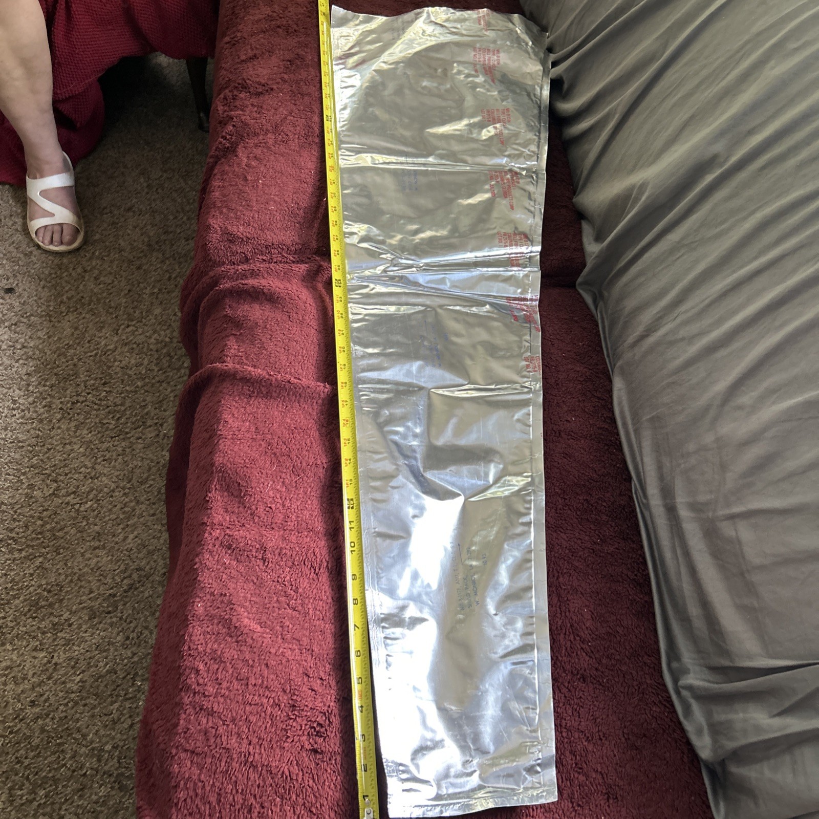 Rifle Bag A Moisture Barrier – MIL-B-131H – 2 LRG Bags 46”tall 14” to 6” wide