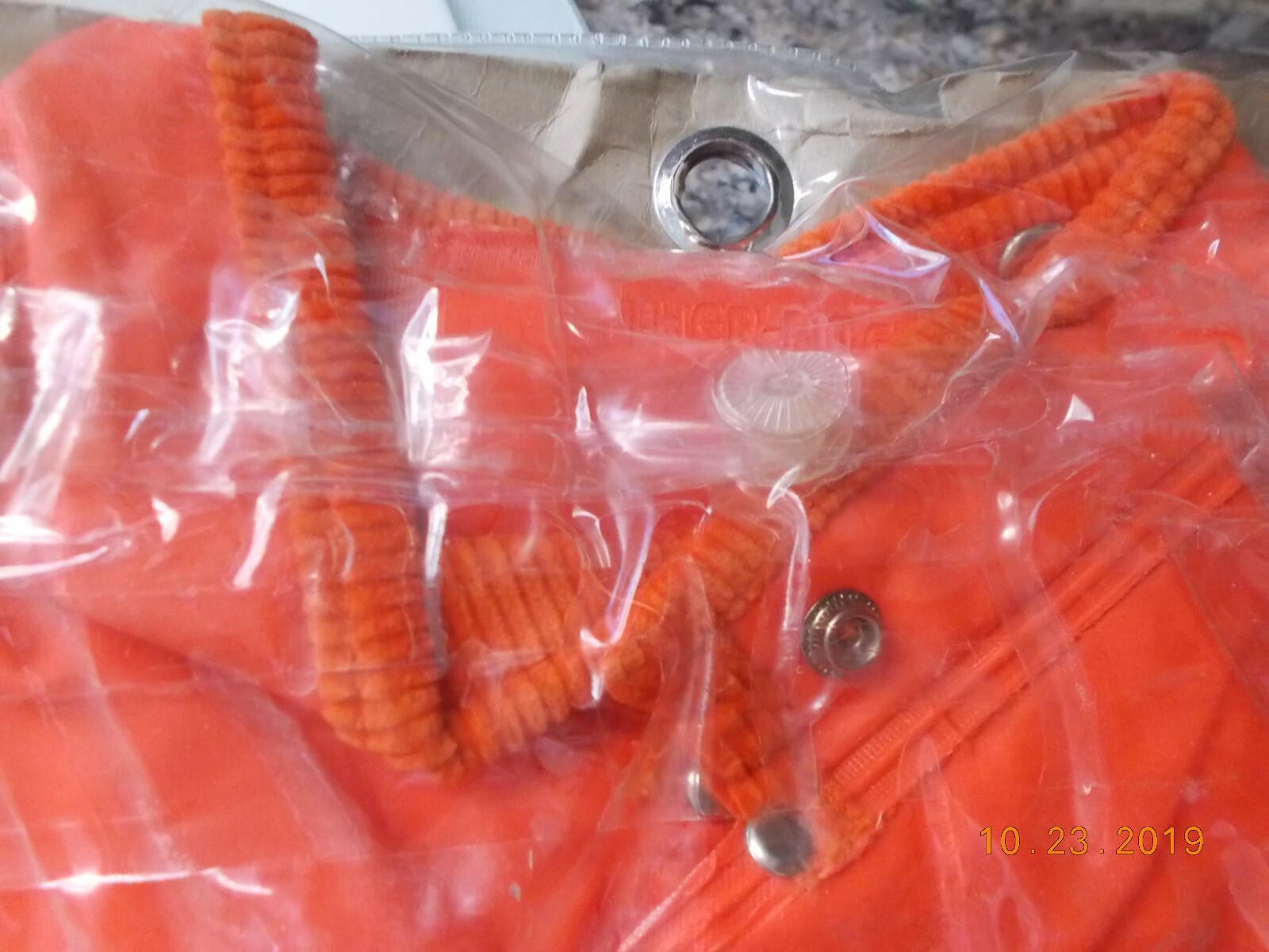 NOS Weather-Rite Fabric / PVC Coated 2 Pc + Hood Heavy Duty Rainsuit, Size S
