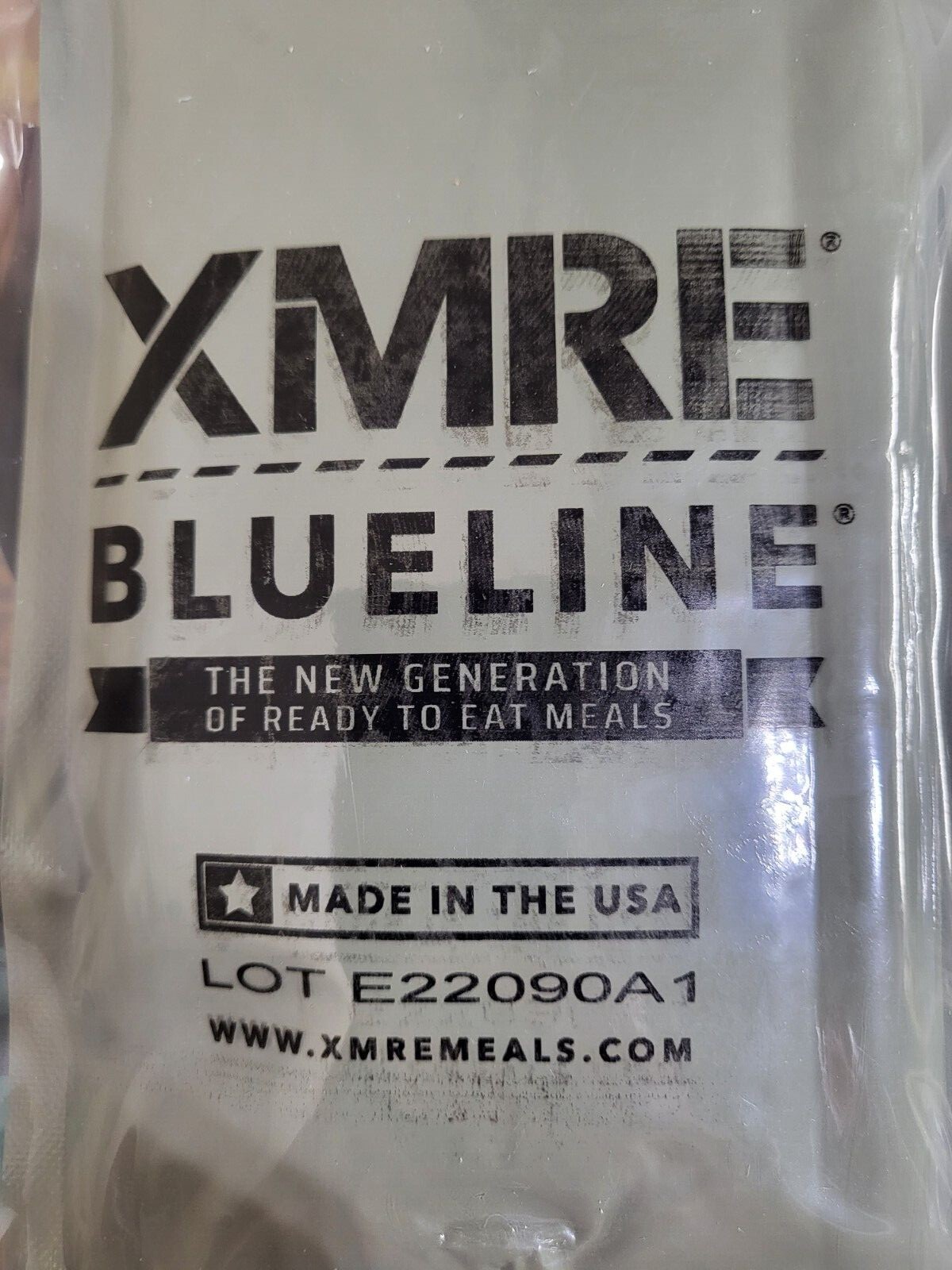 Meals Ready to Eat MREs – XMRE Blueline – Case of 12 Meals -Manufactured 03/2022