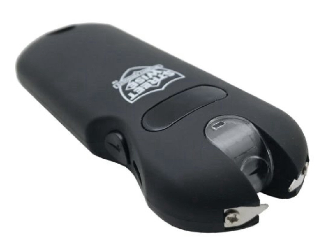 SMART POLICE MINI Stun Gun Flashlight QUICK RELEASE battery meter RECHARGEABLE
