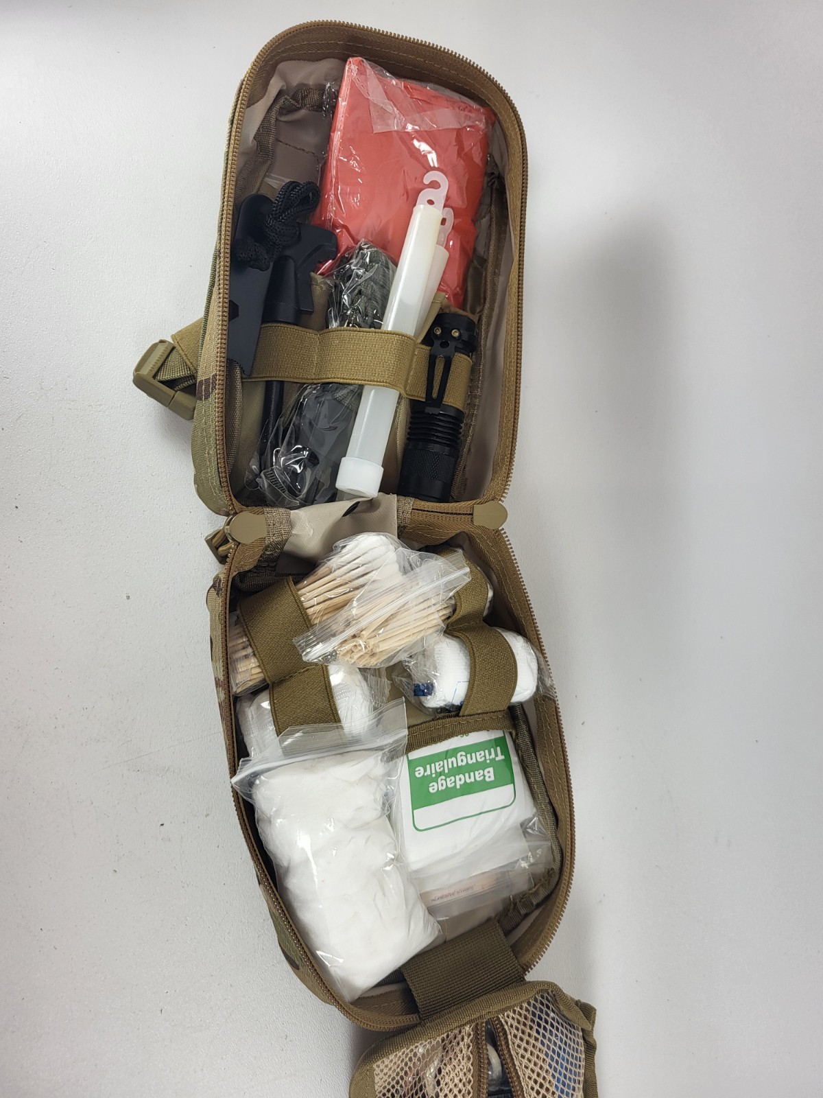Emergency Survival Kit Bag First Aid Bug out Military Prepper Kit 142 Piece Kit