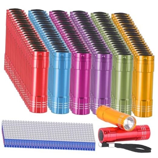 120 Pack Small Mini Cheap Flashlights for Kids Bulk with Batteries 120 PACK