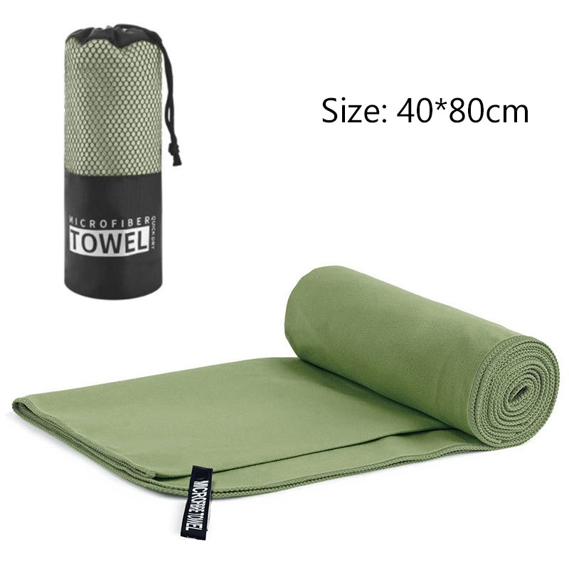 Quick-Drying Sports Towel 40x80CM Blue Grey Green Orange Swimming Gym Fitness