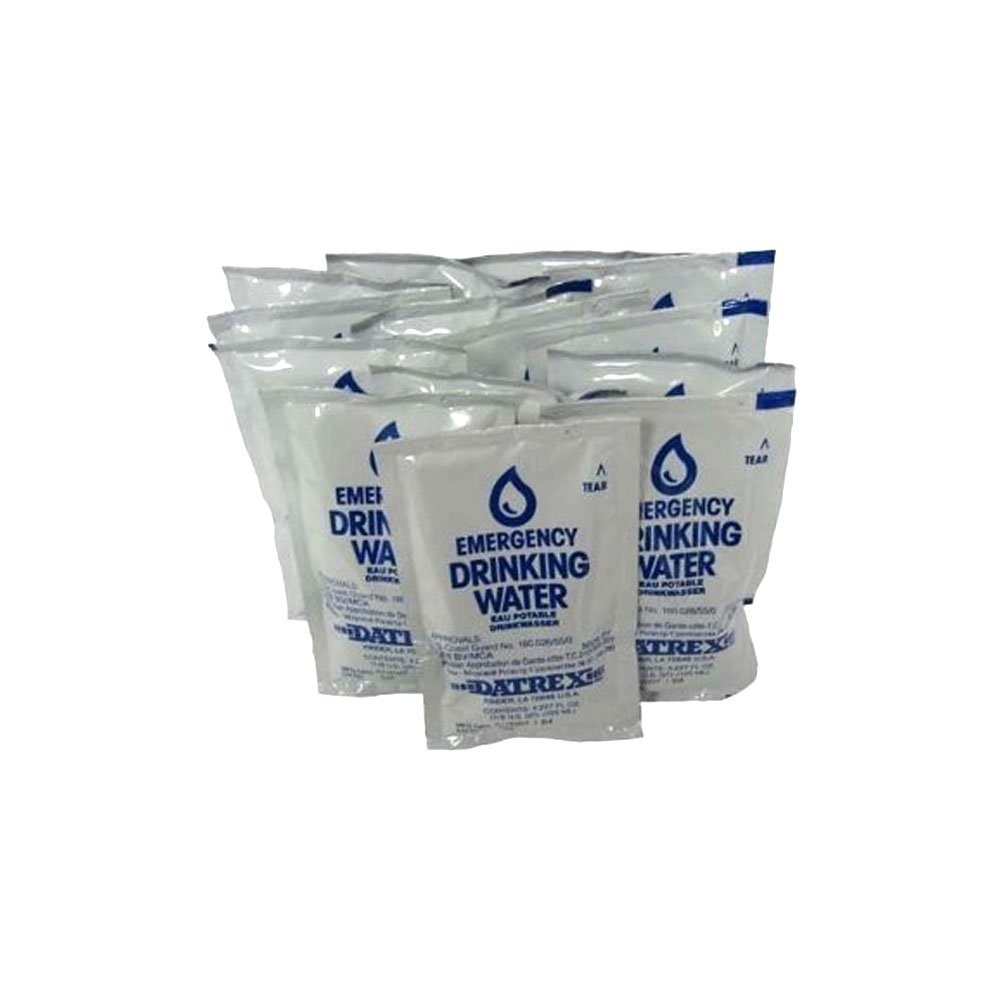 Compact Emergency Water Packets – 12 Sachets, 5- Shelf Life, Unflavored