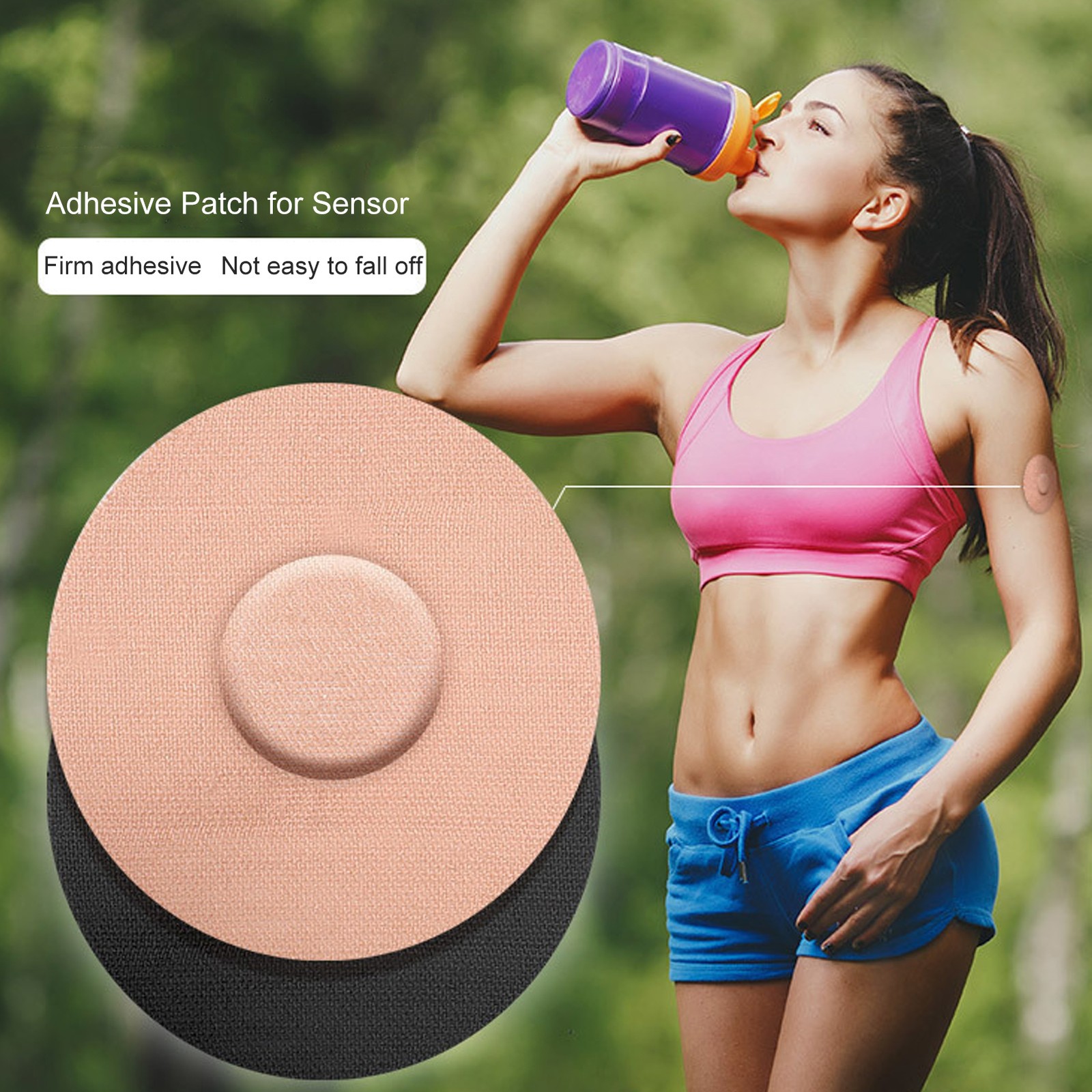 30Pcs Sensor Adhesive Patch Lightweight Prevent Slipping Waterproof Sensor NY