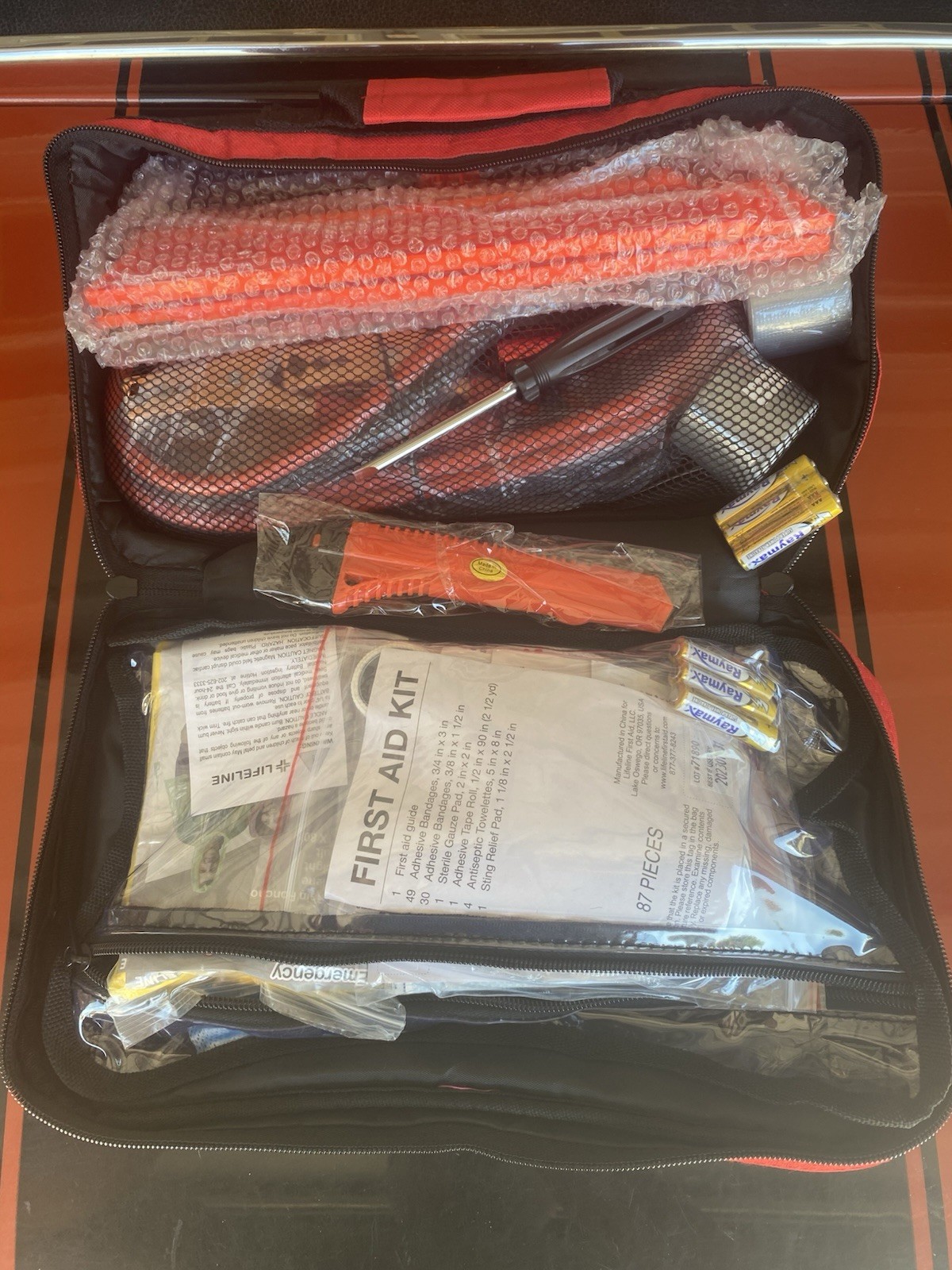 Lifeline AAA Executive Road Kit, 67 Piece Emergency Car Jumper Cabl… Fast Ship