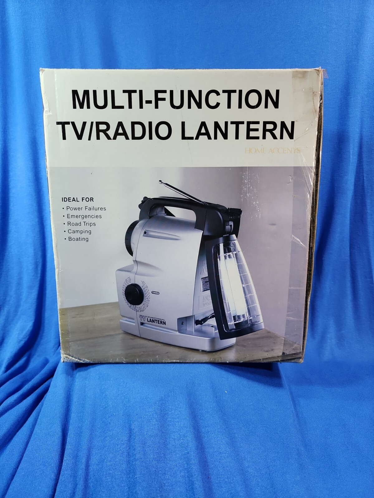 Multi-Function TV Radio Lantern Flashlight Siren Camping Survival Car Battery