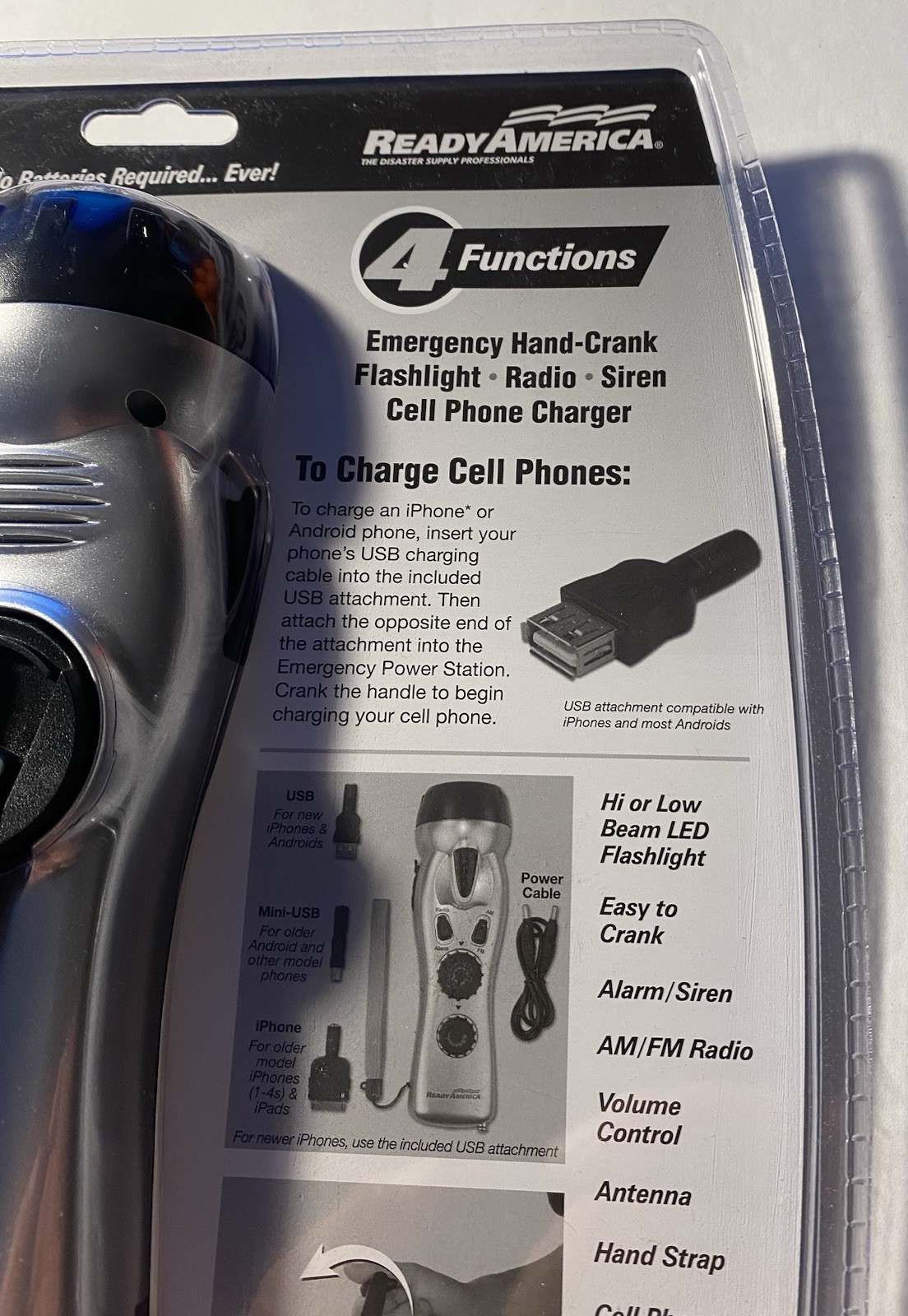 Ready America Emergency Power Station Flashlight Radio Phone Charger Lot Of 2.