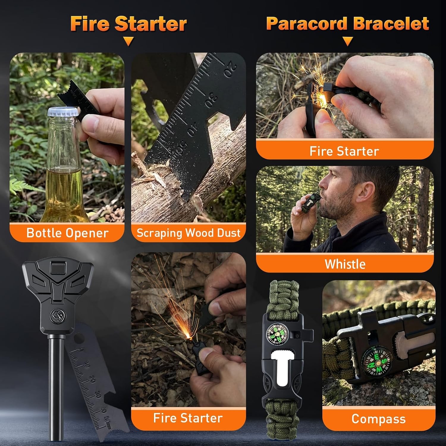 Complete Survival Gear Kit Outdoor Emergency Tools