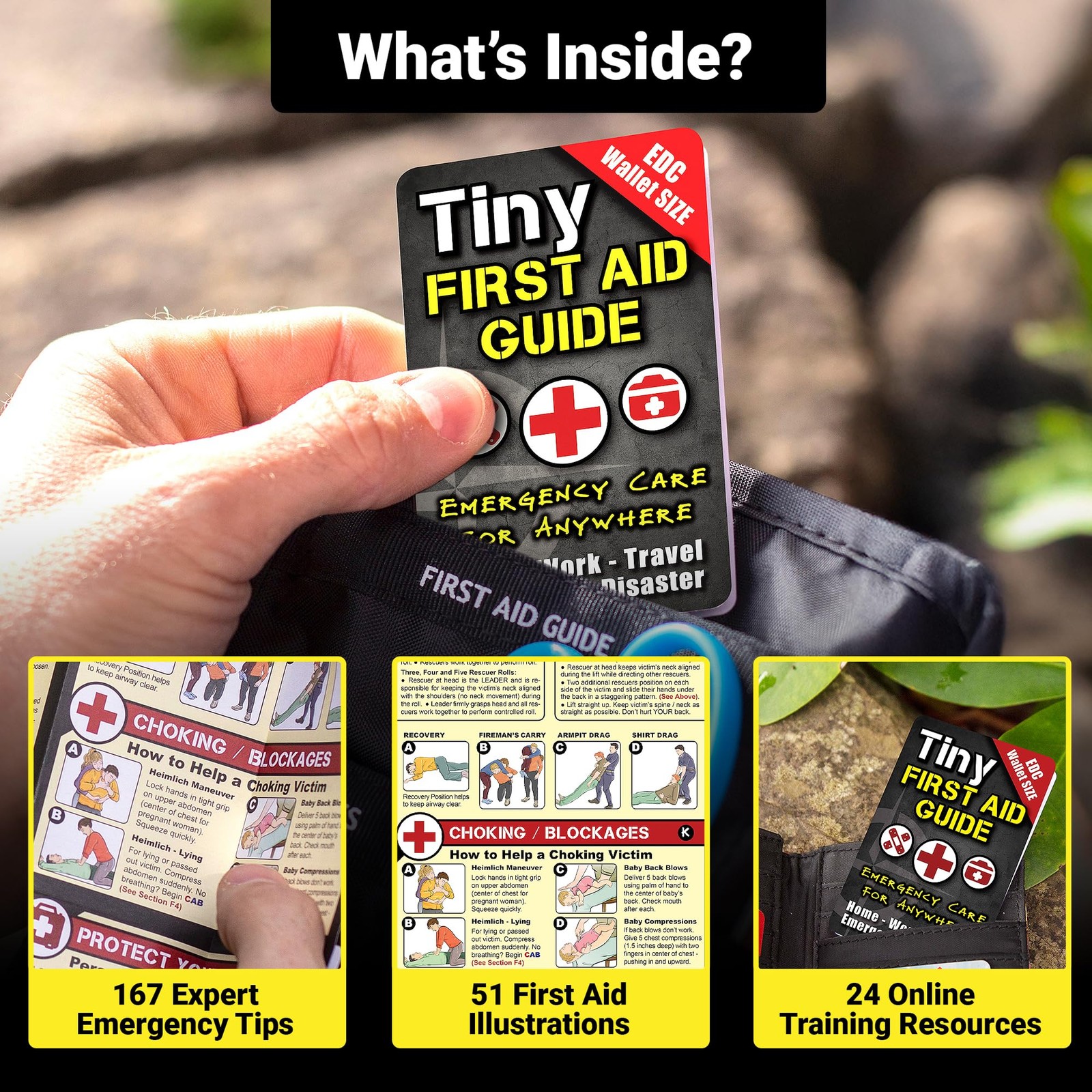Tiny First Aid, Disaster & Survival Guide Set – Pocket Emergency Preparedness…