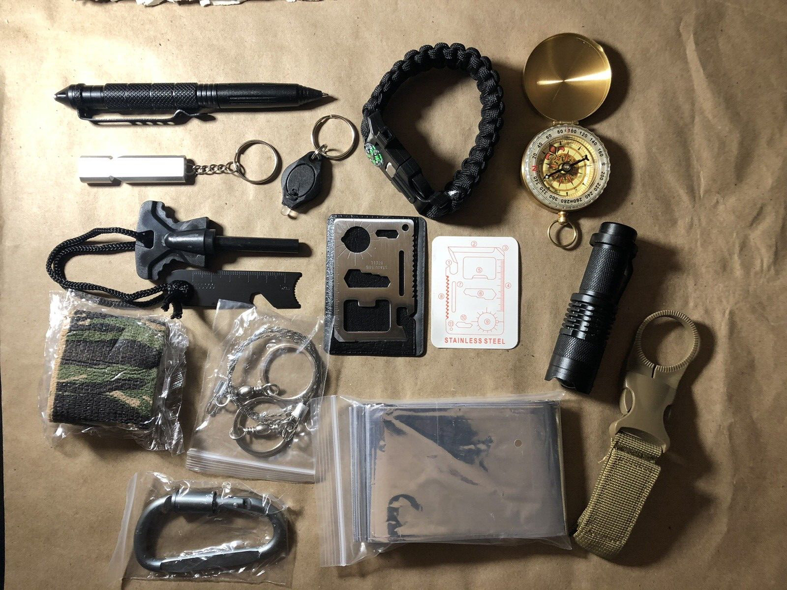 Goreit Emergency Survival Kit Disaster Gear Camping Tactical Set “SHIPS FREE”