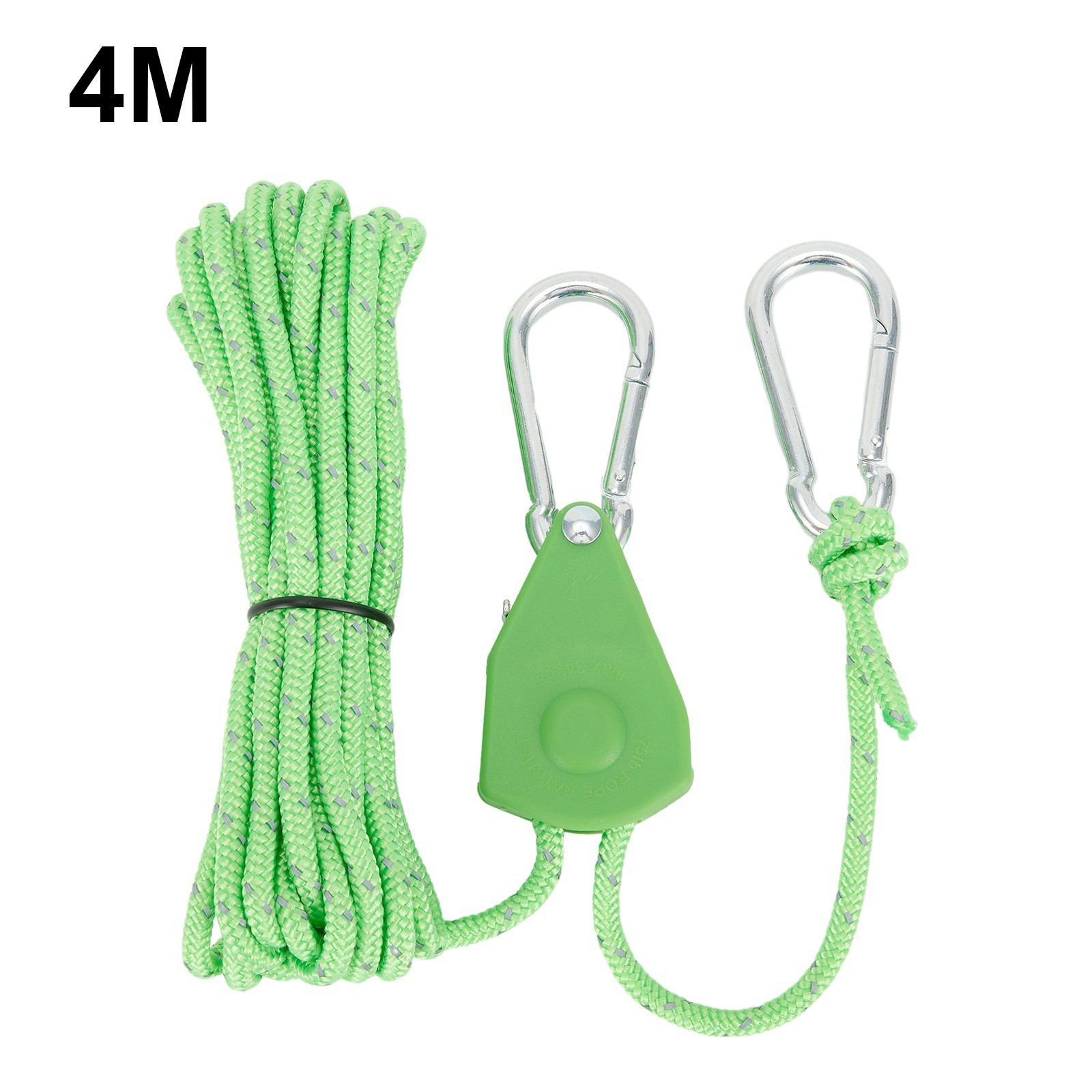 Brand New Rope Rope Buckle Stainless Steel+nylon Non Slip Ratchet Hanger