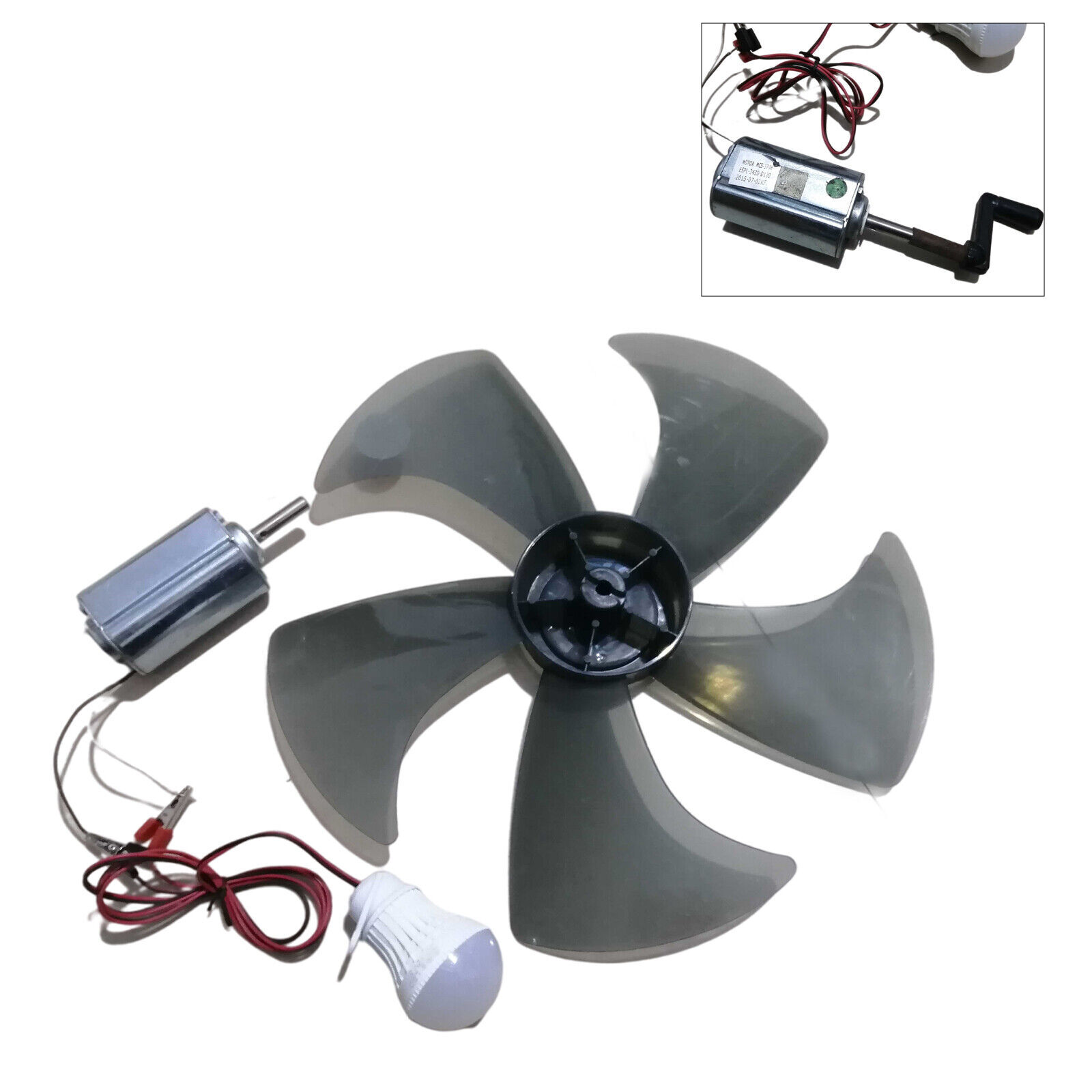 New DIY Breeze Wind Turbine/hand Crank Model Permanent Magnet Generator 12V 80W