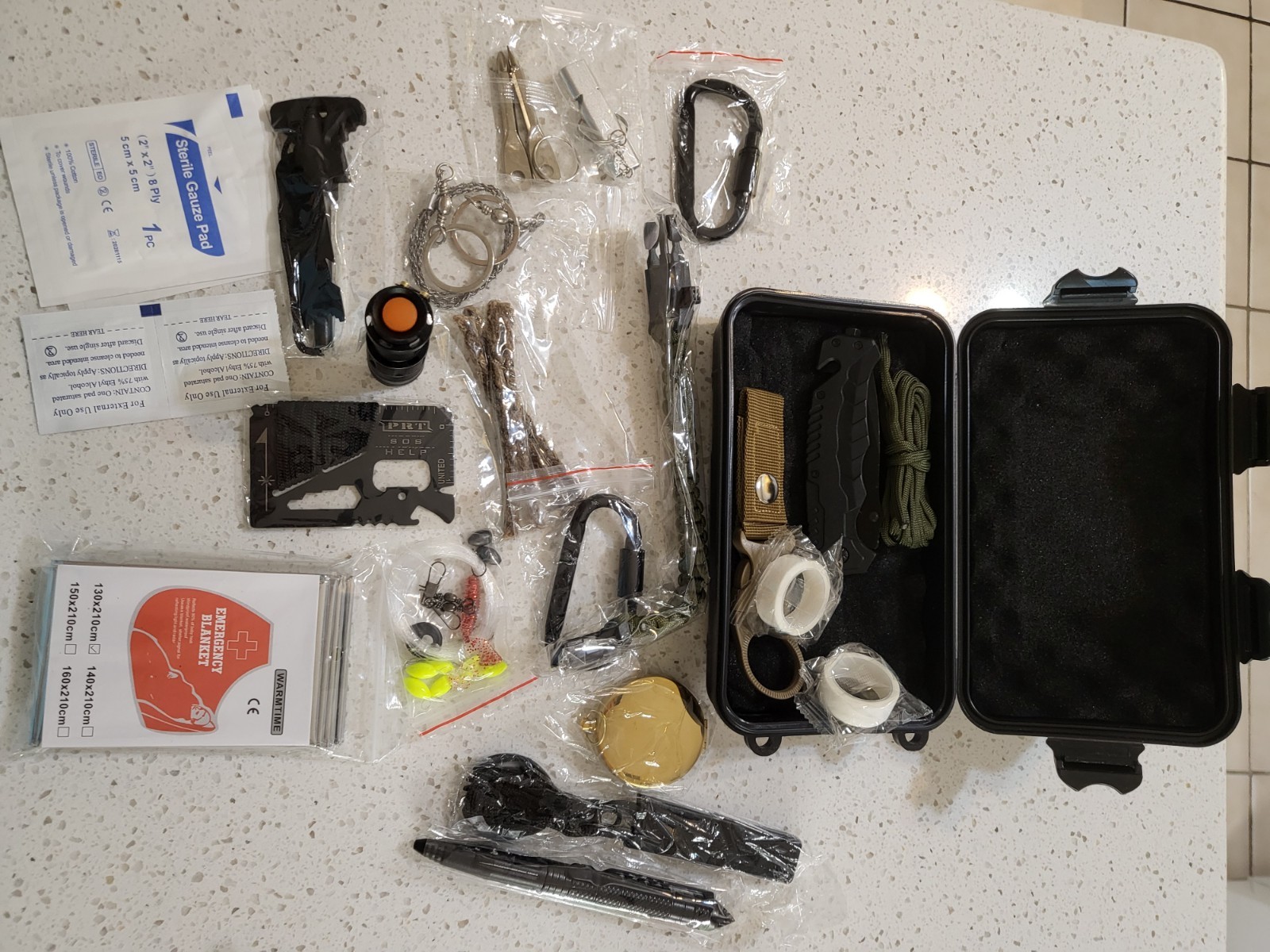 22-in-1 Survival Kit – First Aid Gear Camping Hiking Hunting