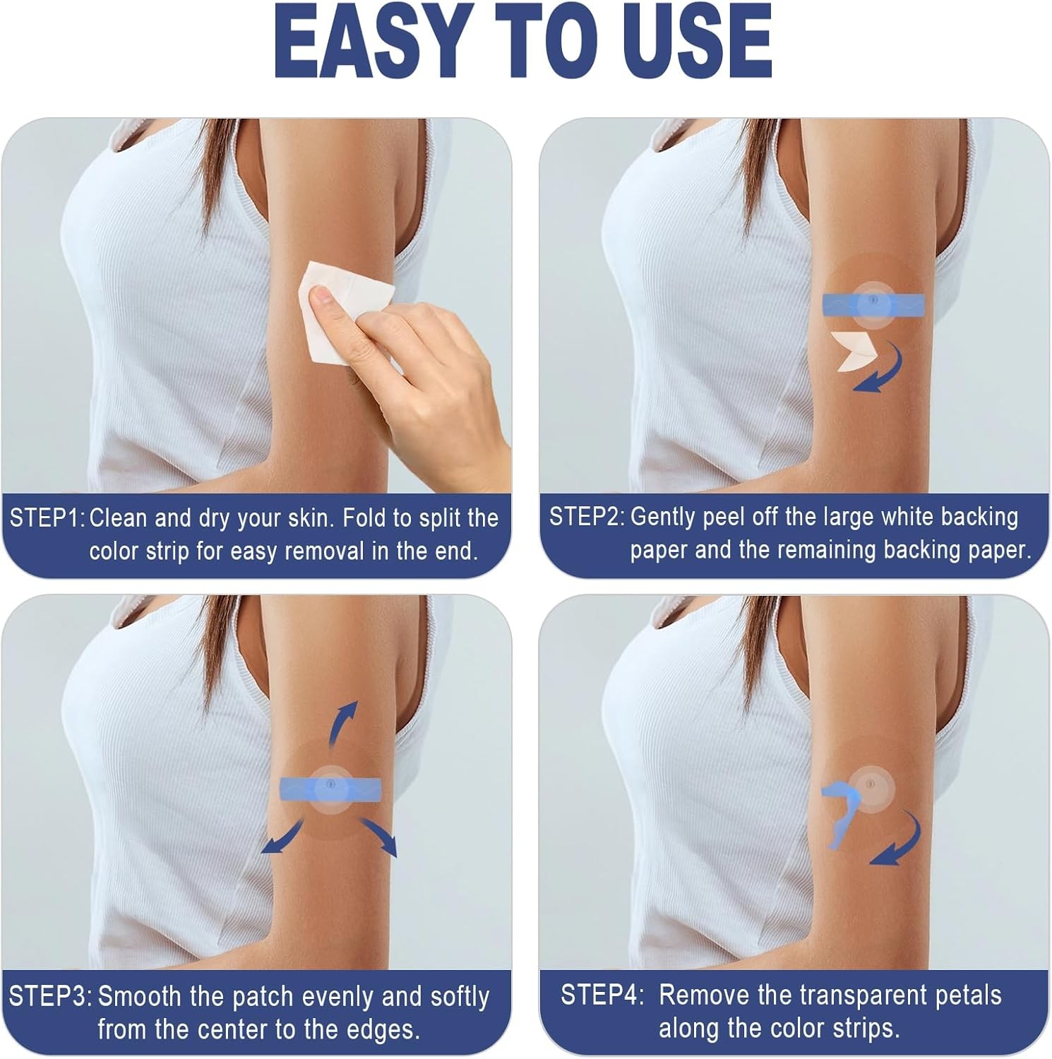 Waterproof Sensor Covers – Transparent Long-Lasting Patches (15 Days)