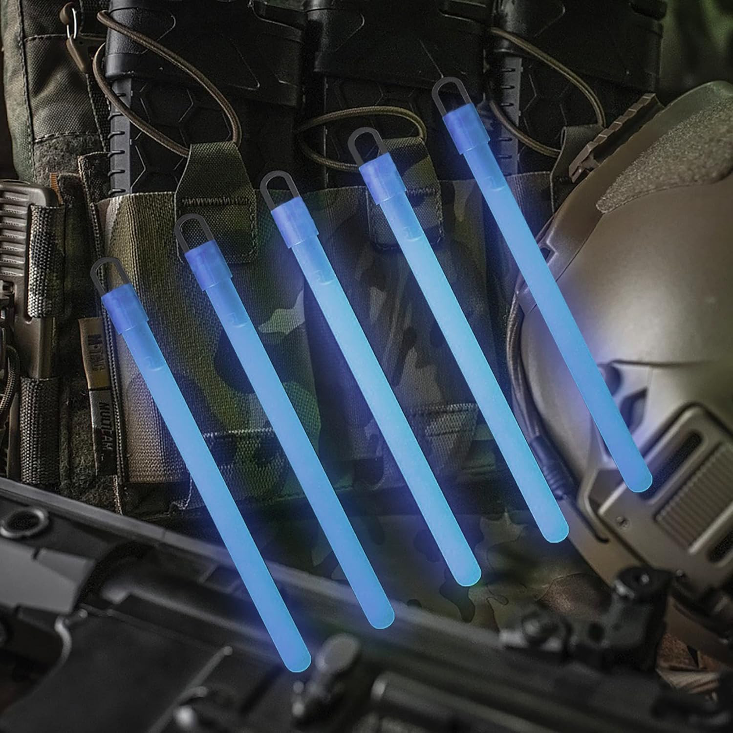 6″ Emergency Glow Sticks – 12 Hour Chem Light Sticks for Camping, Tactical, Safe