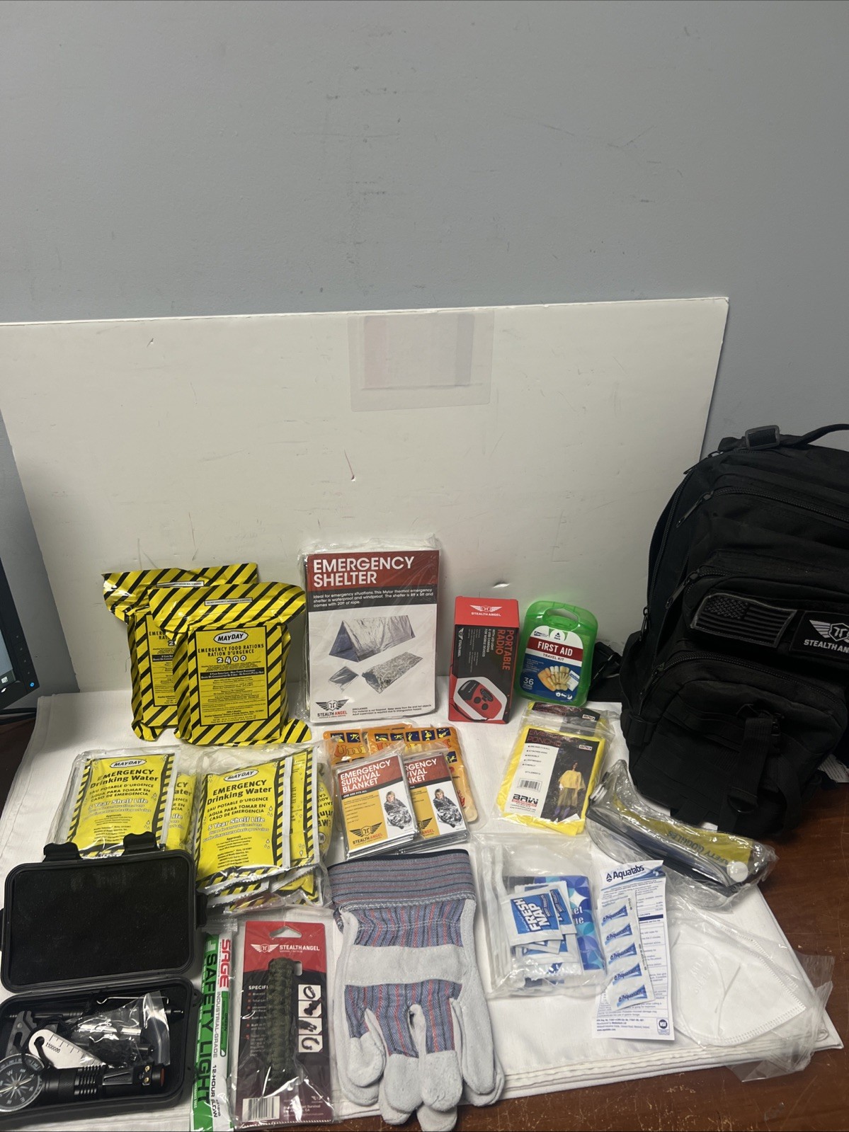 Emergency Kit / Survival Backpack for Emergencies See Description