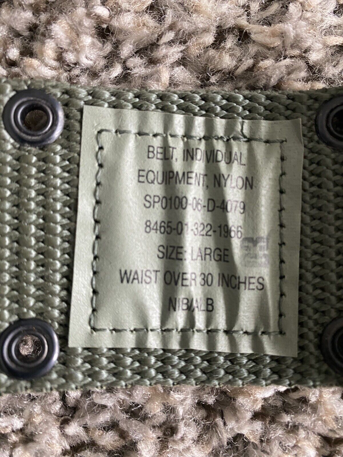 US Military Equipment / Pistol / Web Belt LC-2 OD Green choose size / condition