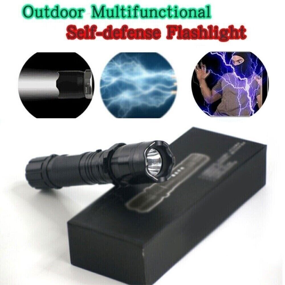 Stun Gun 1101 700 BV Rechargeable LED Flashlight & Police Pepper Spray 2oz