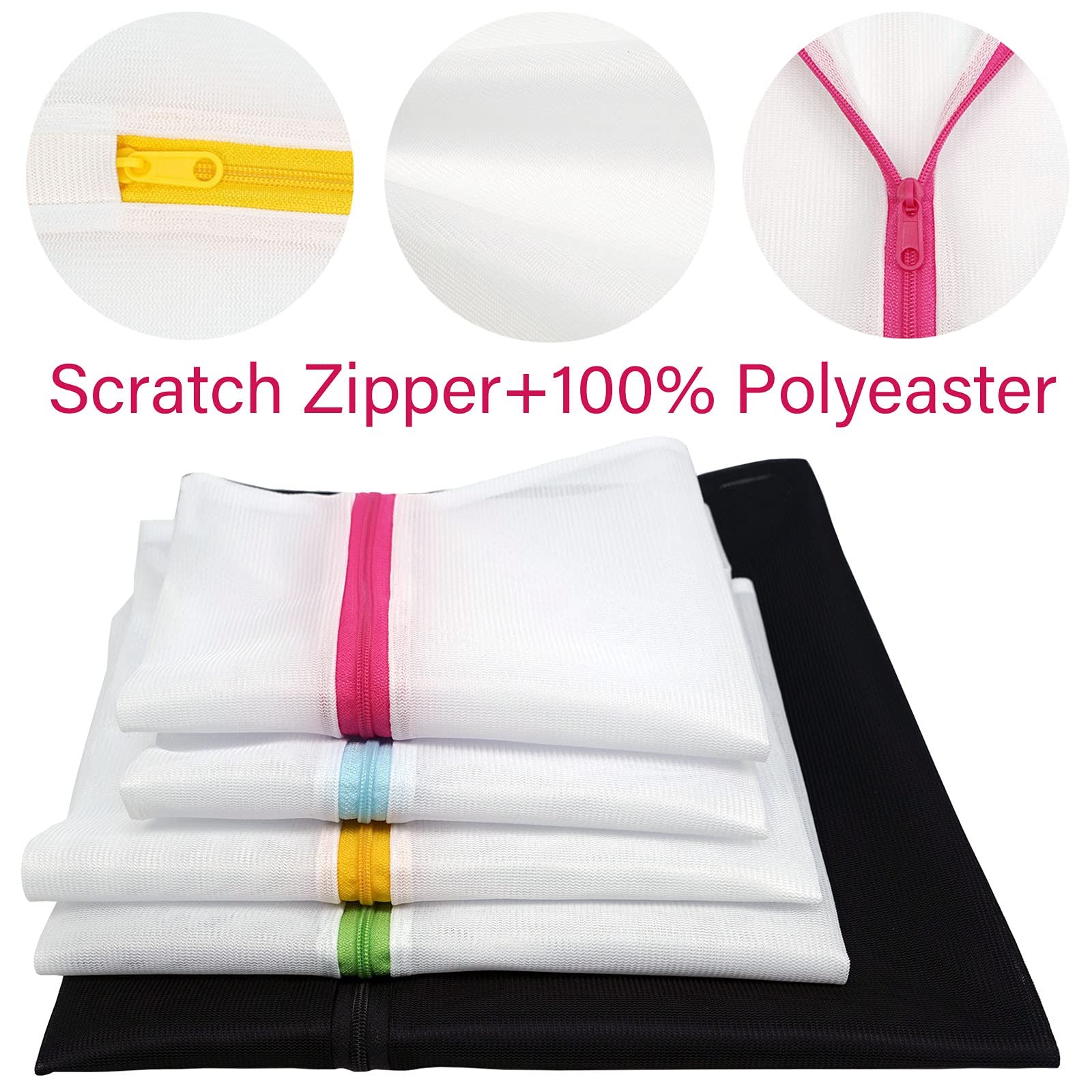 Casaphoria Bra Laundry Bags for Extra Large, green、yellow、red、blue and black