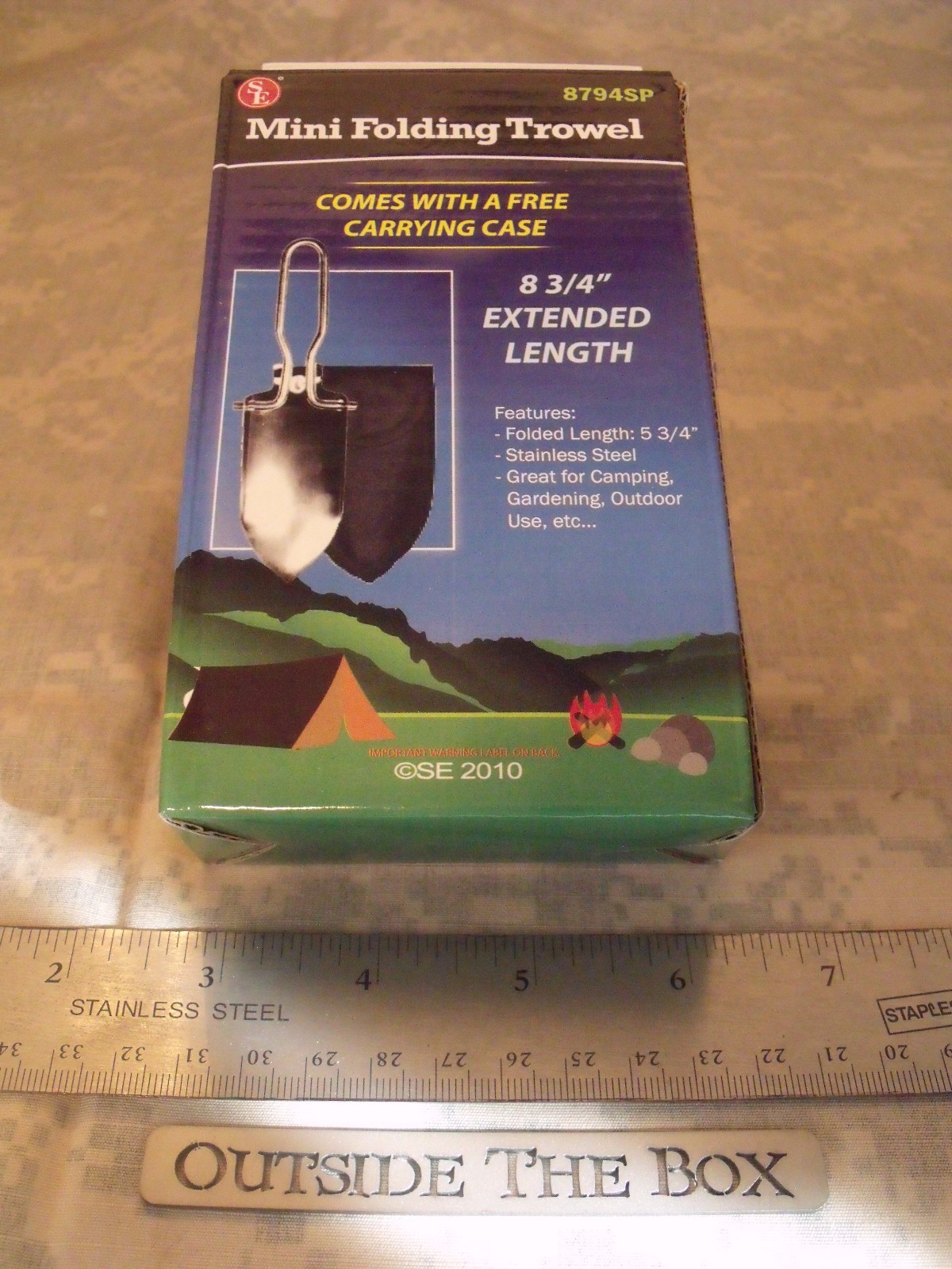 Emergency/Survival: Mini Folding Trowel – Stainless Steel w/ Nylon Carry Case