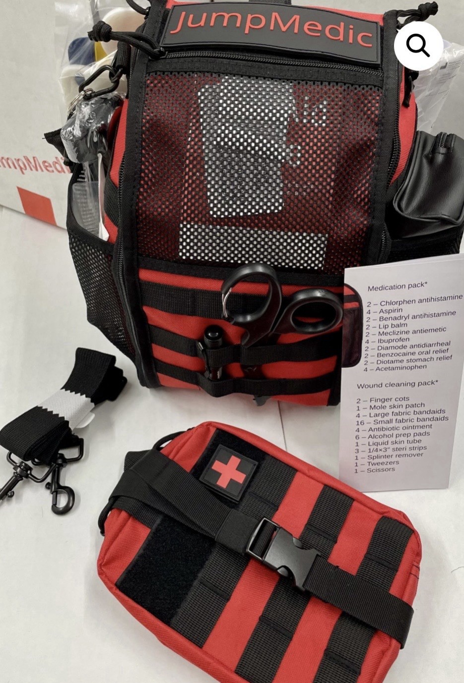JumpMedic Elite Home First Aid Kit Car Truck RV Travel Emergency Roadside Safety