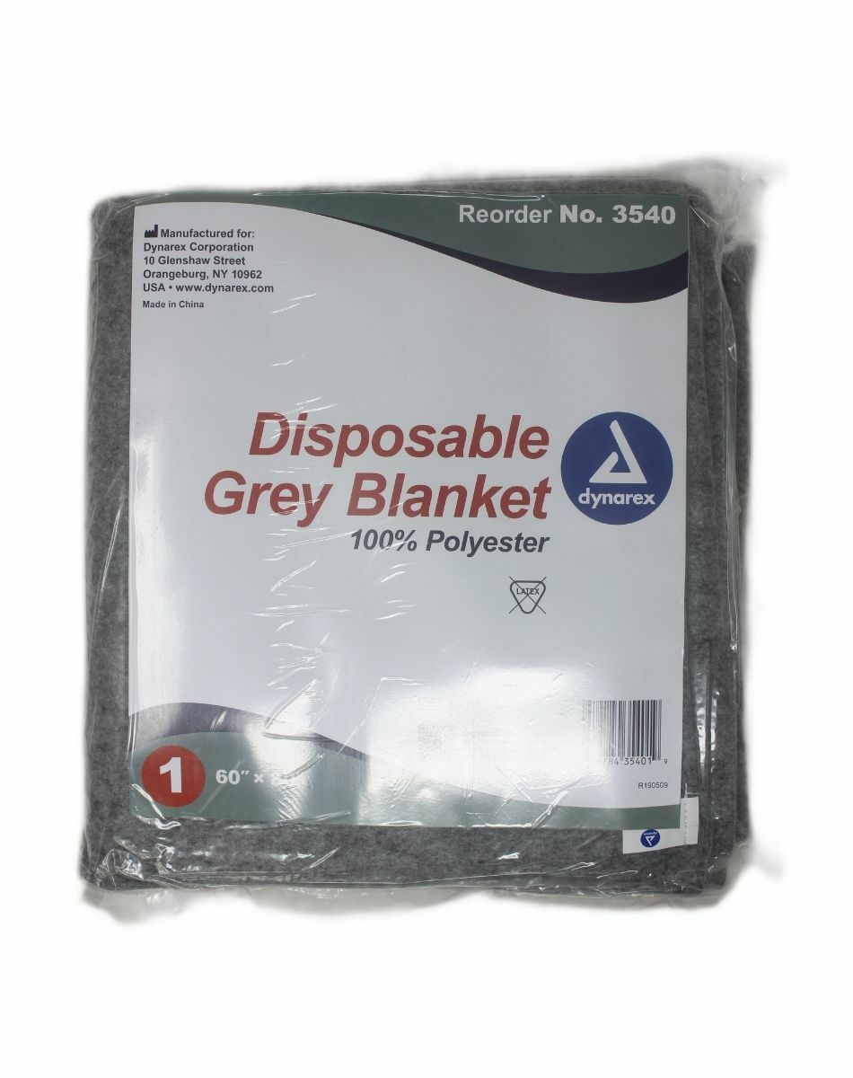 Dynarex 3540 Disposable 60 x 80″ Emergency Blankets Gray
