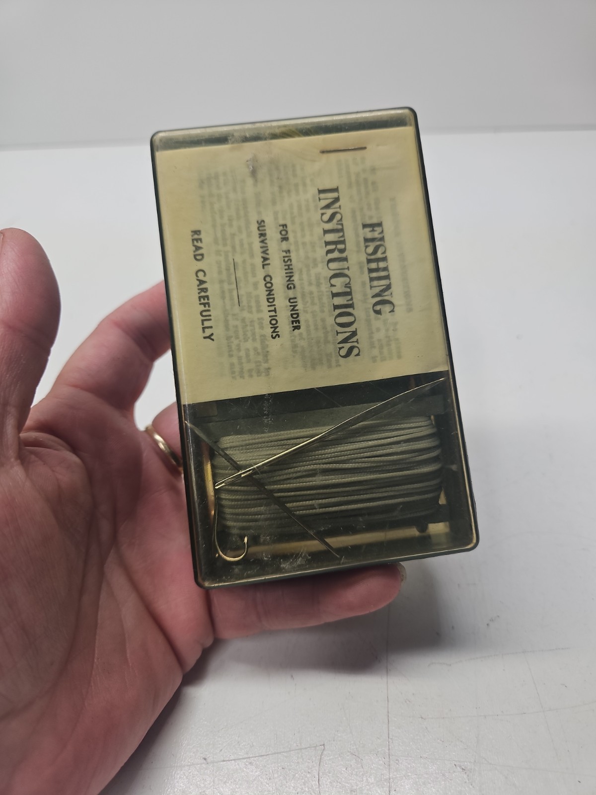 Vintage TRA CON Survival USAF Emergency Fishing Kit Original 1980s New Sealed