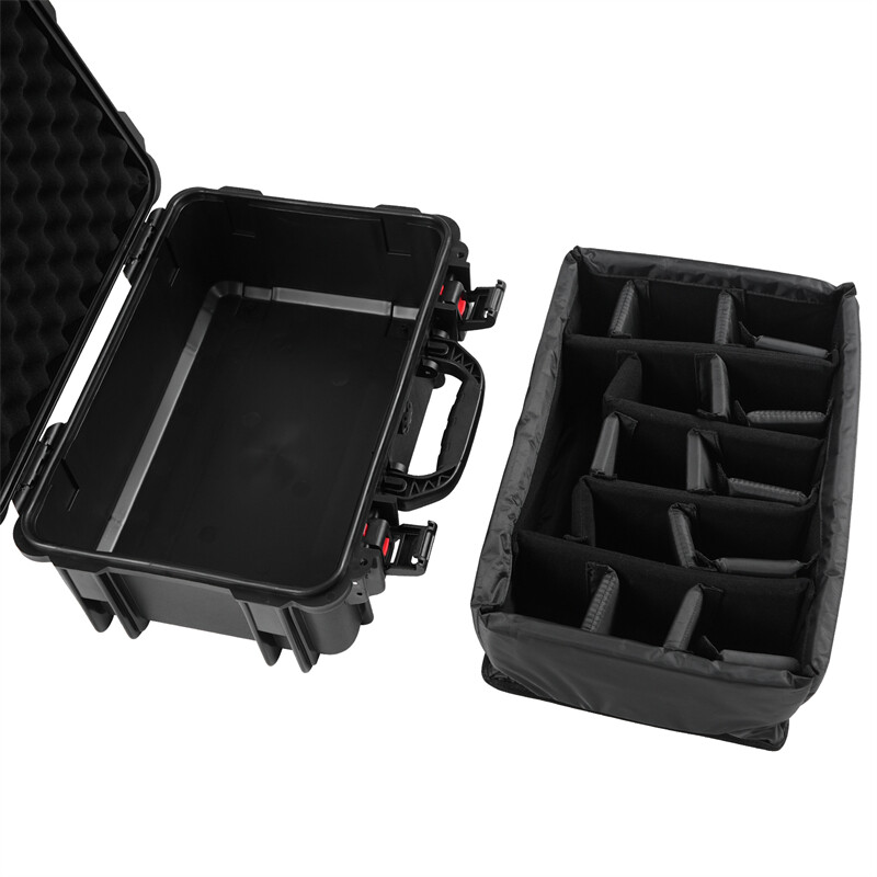 Waterproof Hard Case with Lid Storage Box and Dividers Precision Instrument Case