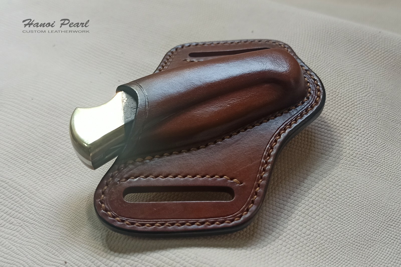 Custom Canted Cross Draw Leather Sheath for Buck 112 Ranger [Sheath Only]