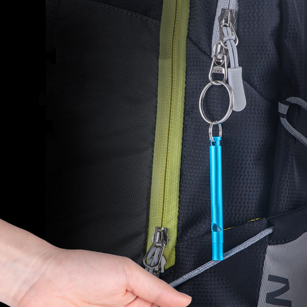 6pcs Hunting Whistle Hiking Whistles Aluminium Key Chain Safety Whistle