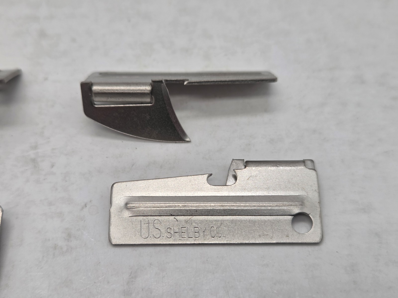 Original Military Issue P38 & P51 Can Openers US Shelby Co. Made In The USA 4 PC