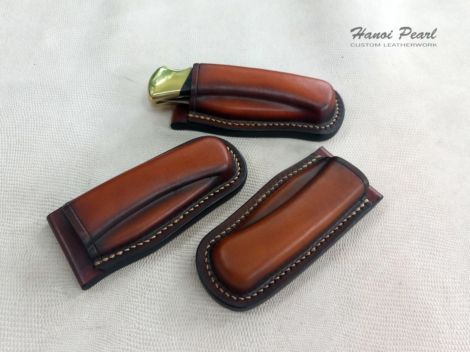 Custom Buck 110 Sheath | Vertical Belt Loop Sheath | Right Handed Sheath