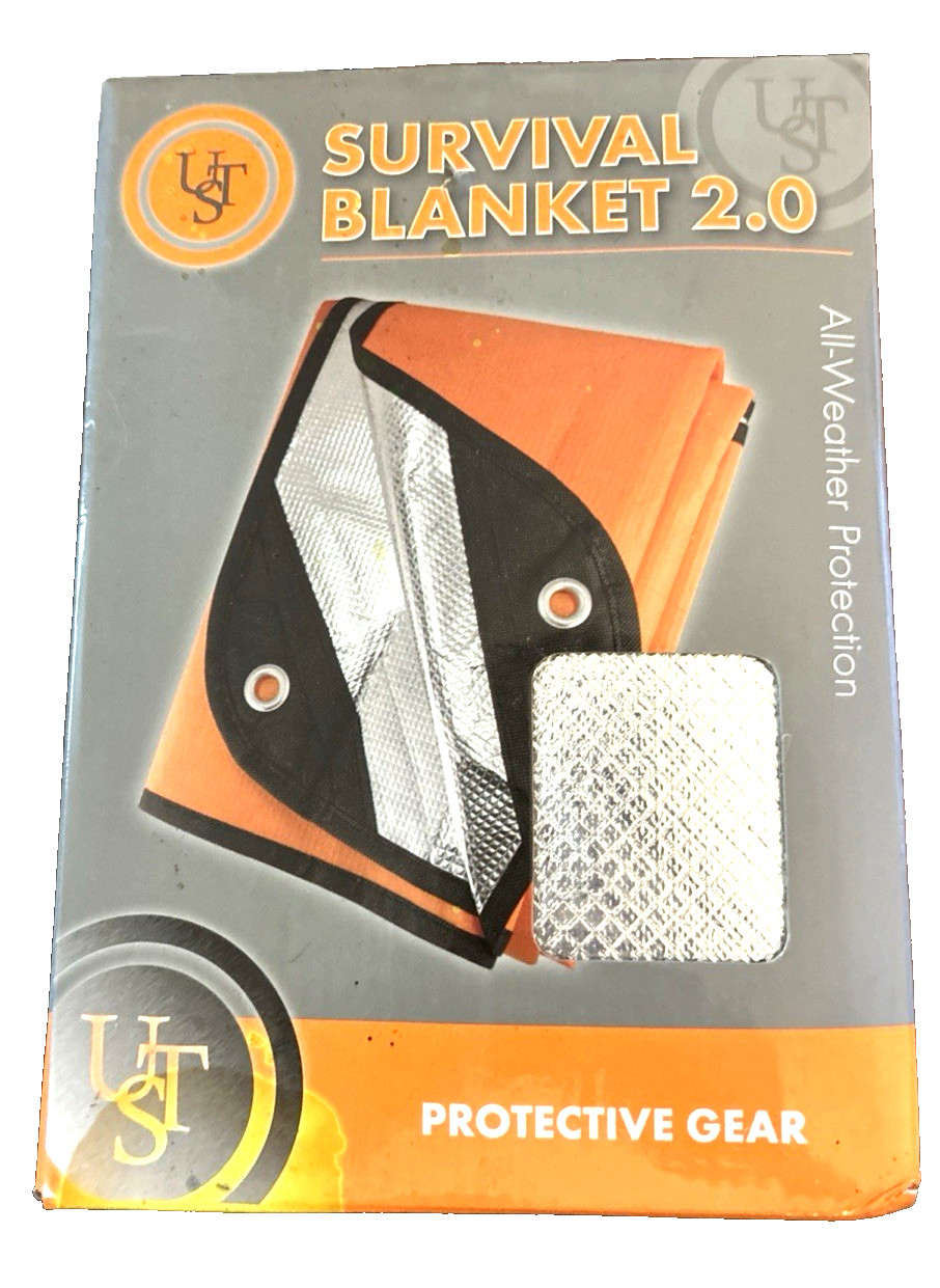 UST Survival Blanket 2.0 with Windproof and Waterproof Material for Emergencies