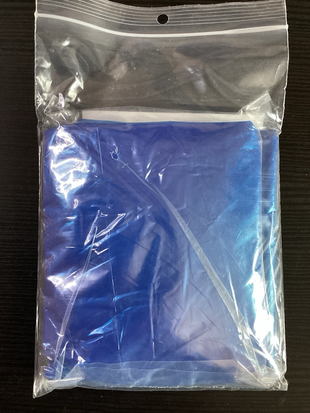 Wilcor Blue Emergency Poncho -One Size Fits Most -Hood -Reusable -Light Weight
