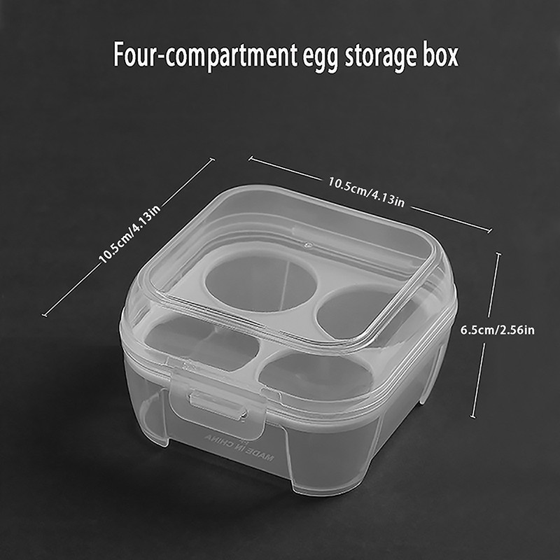 Egg Box 3/4/8 Grids Egg Holder Container For Outdoor Camping Picnic Eggs Box