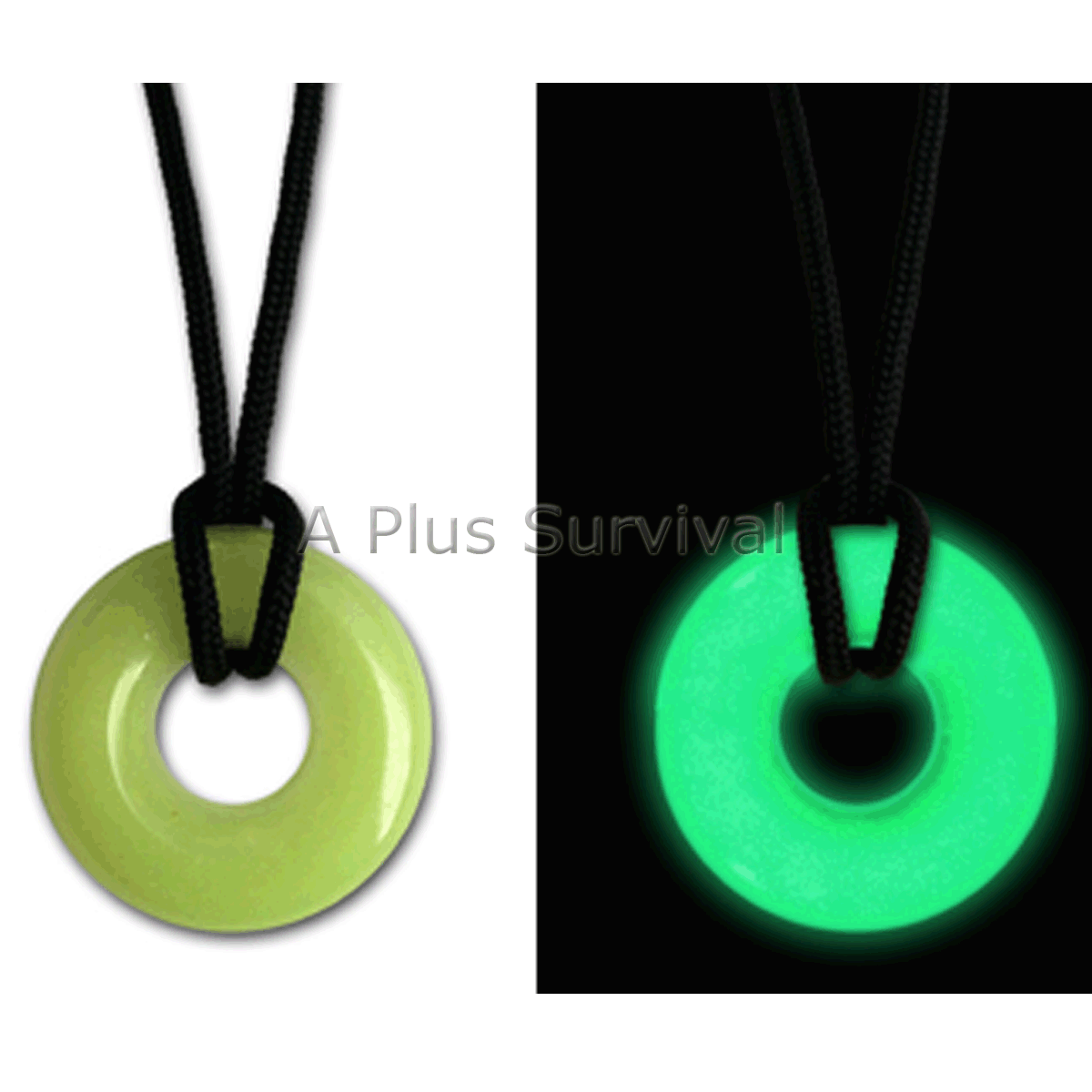 UV UVO Green Necklace Glo Glow in the Dark Light Stick Nite Lite Night Safety